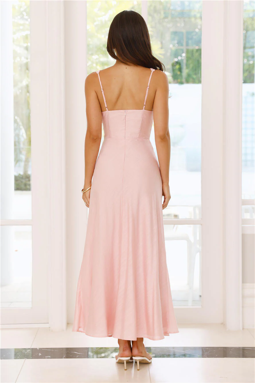Juicy Floral Maxi Dress Pink - luluinthesky