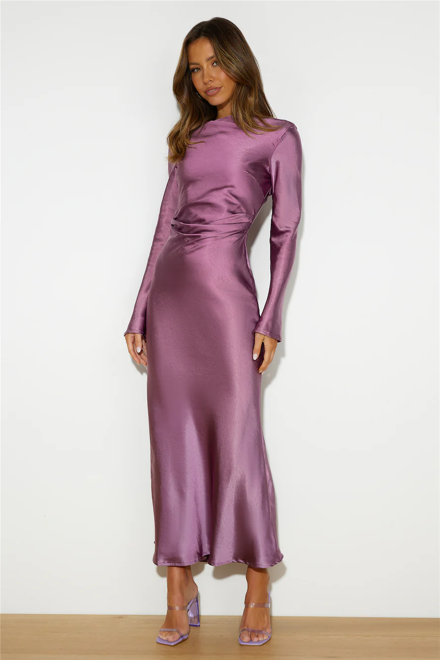 Classy Vibe Maxi Dress Grape - luluinthesky