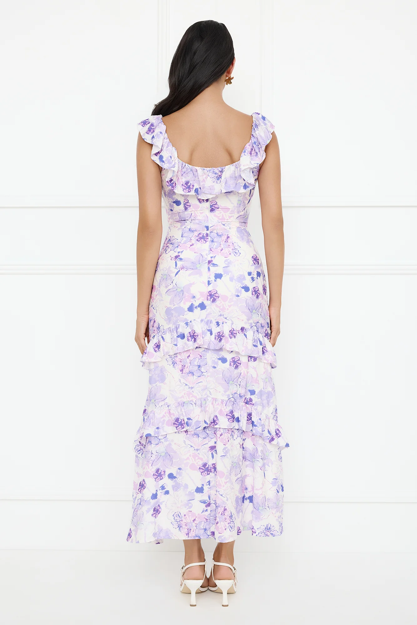 Midnight Magnolia Maxi Dress Purple - luluinthesky