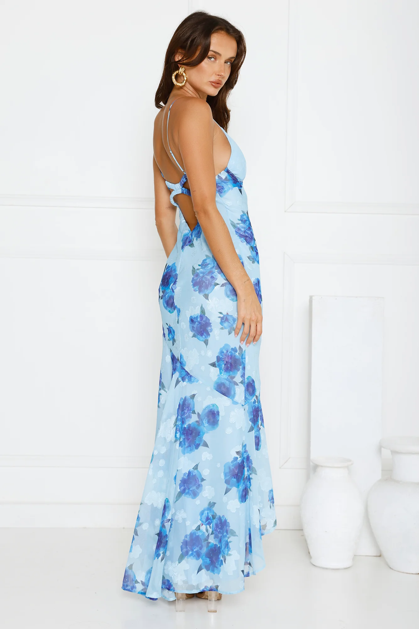 Storybook Romance Maxi Dress Blue - luluinthesky