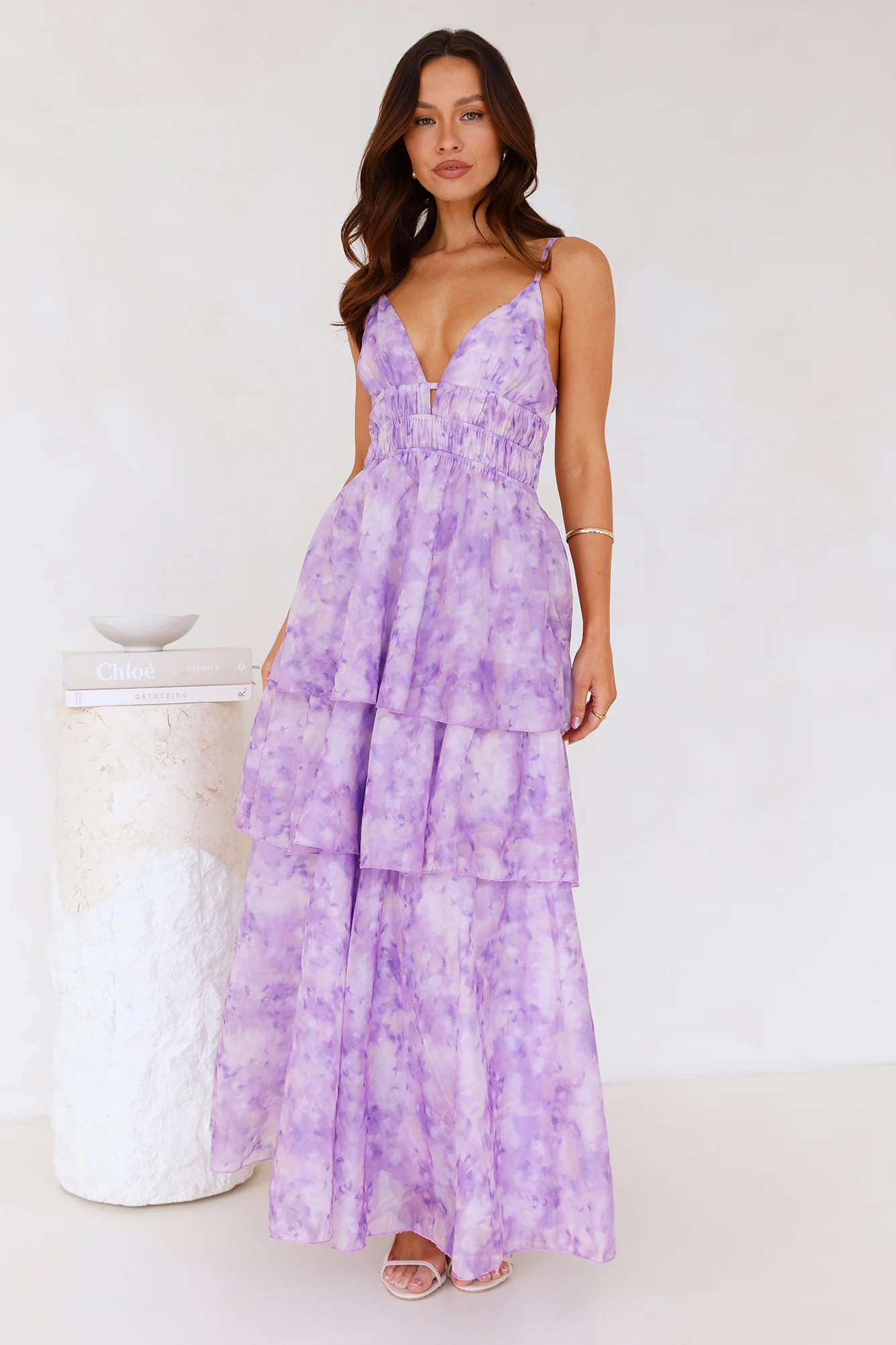 Fashion Flair Maxi Dress Lilac - luluinthesky
