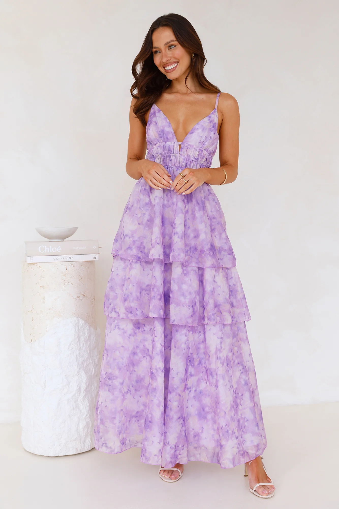 Fashion Flair Maxi Dress Lilac - luluinthesky