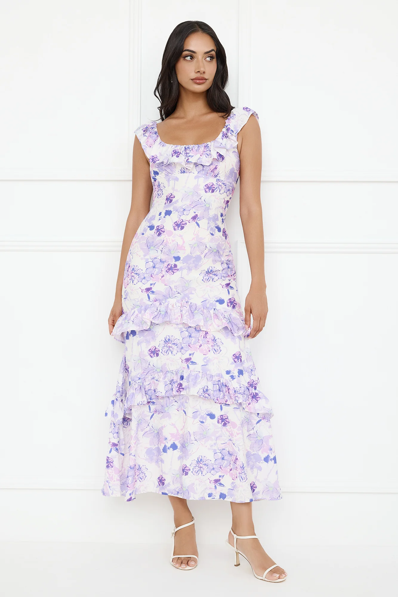 Midnight Magnolia Maxi Dress Purple - luluinthesky
