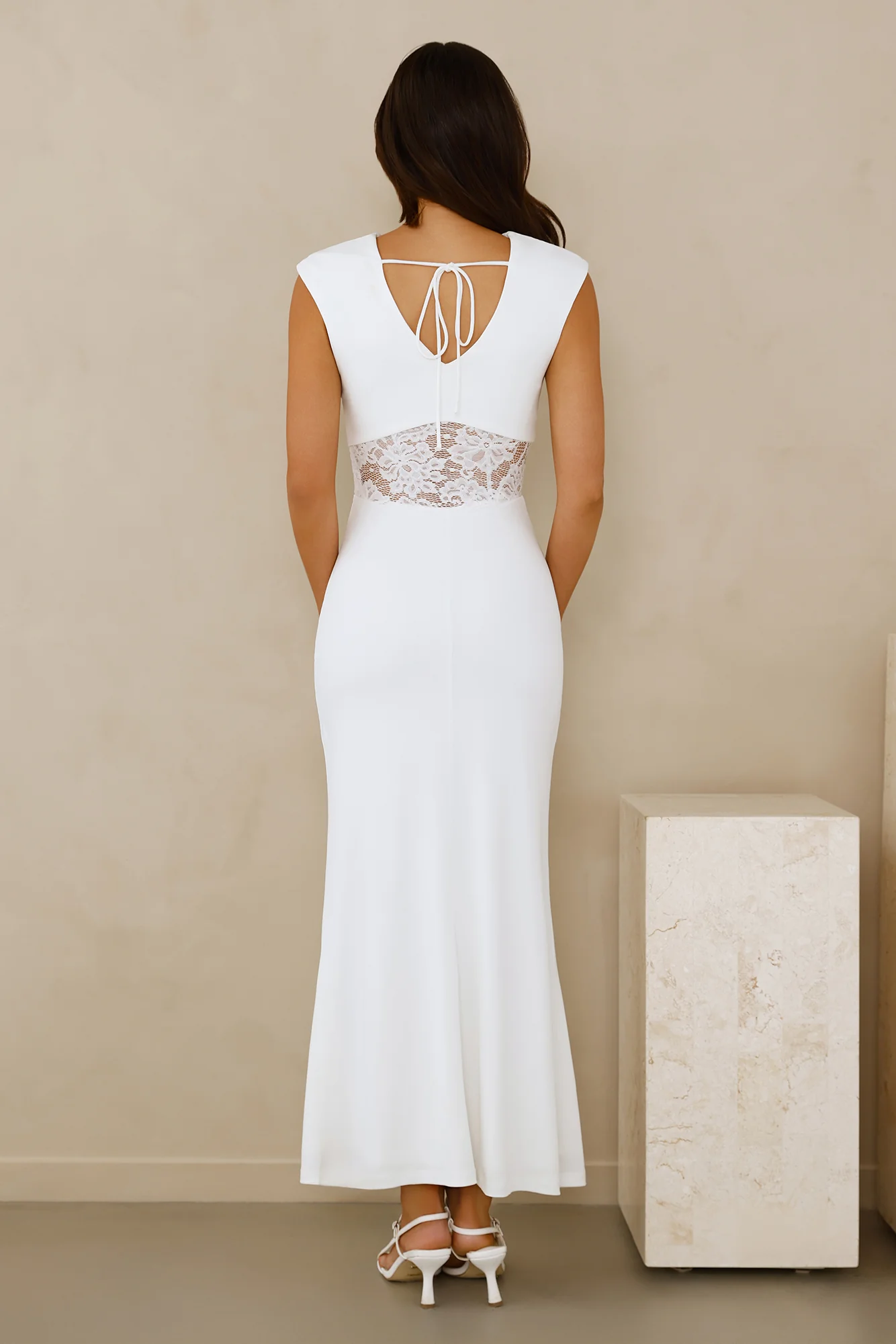 Spellbound By You Maxi Dress White - luluinthesky