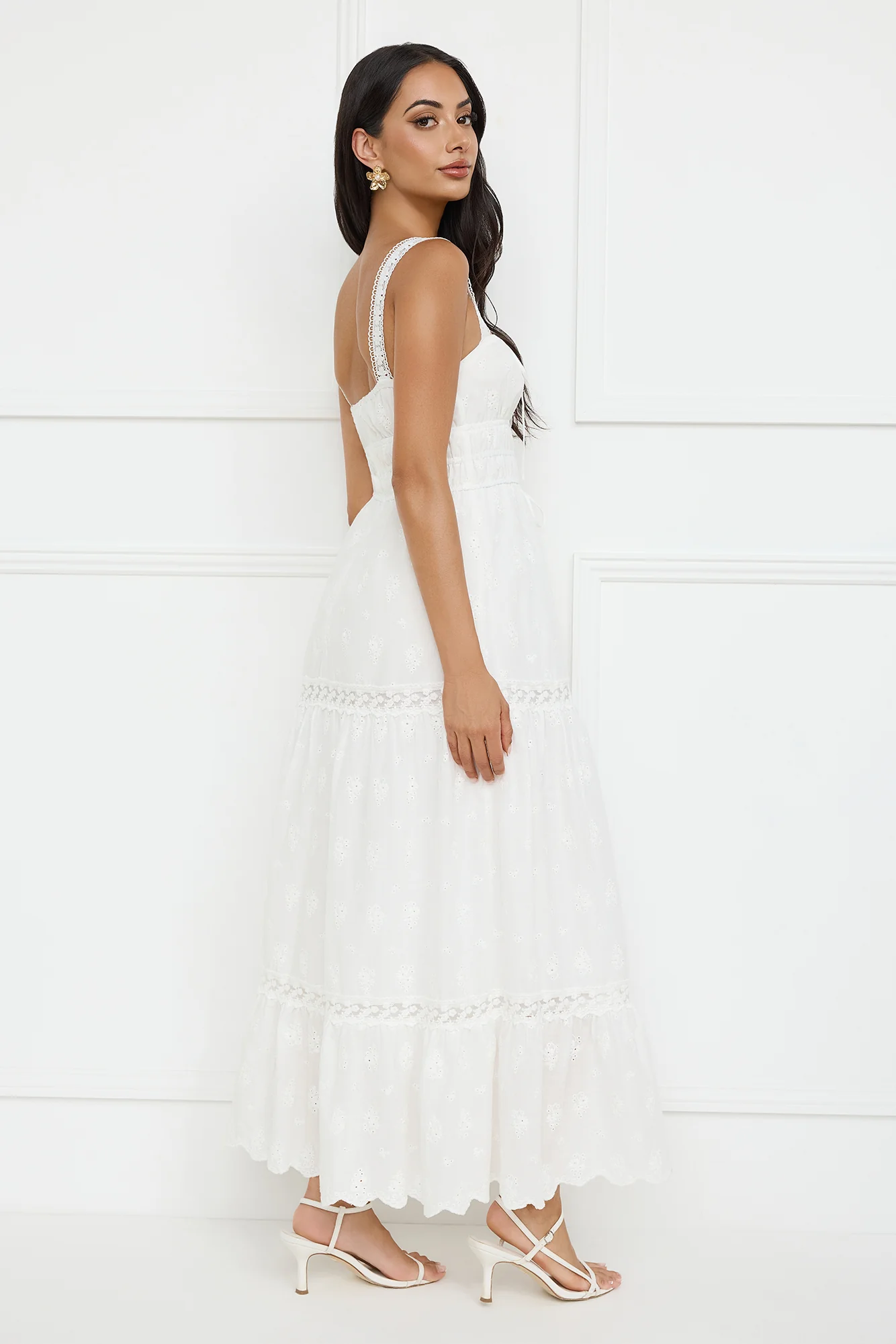 Springtime Sun Maxi Dress White - luluinthesky