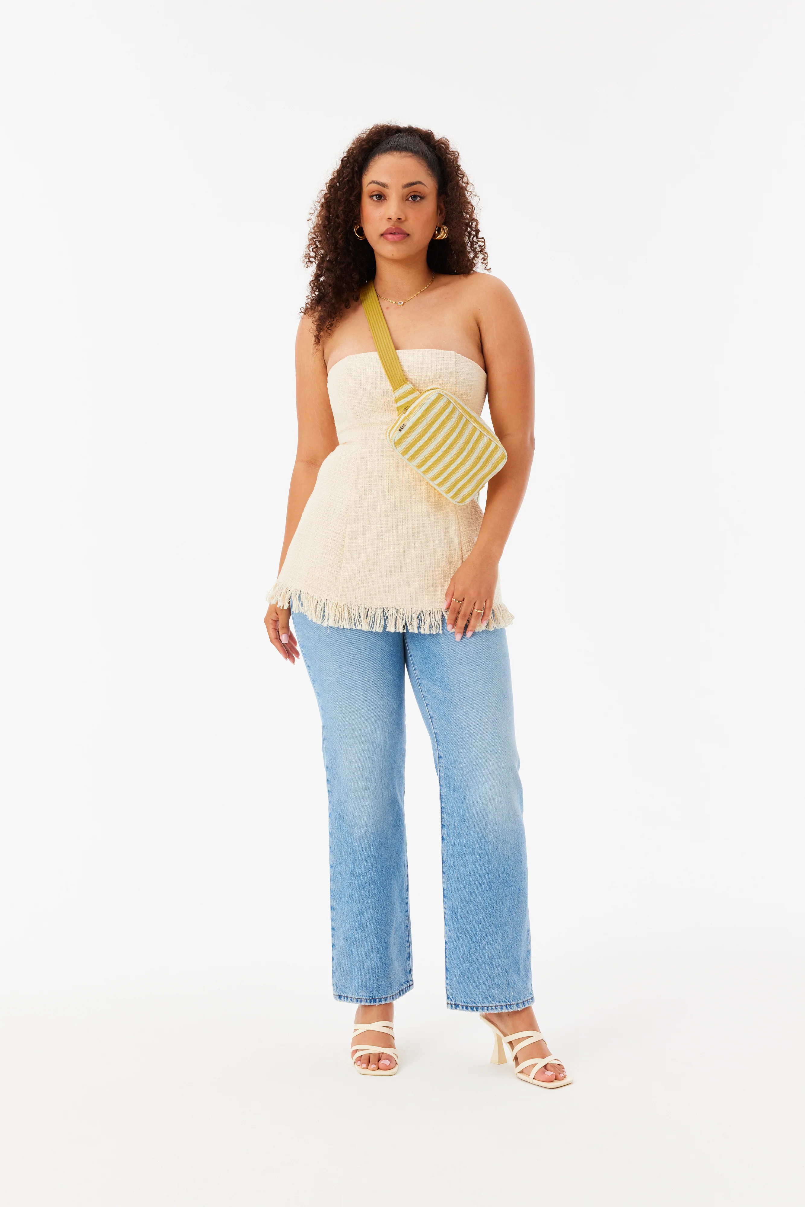 The Belt Bag in Honey Stripe - luluinthesky