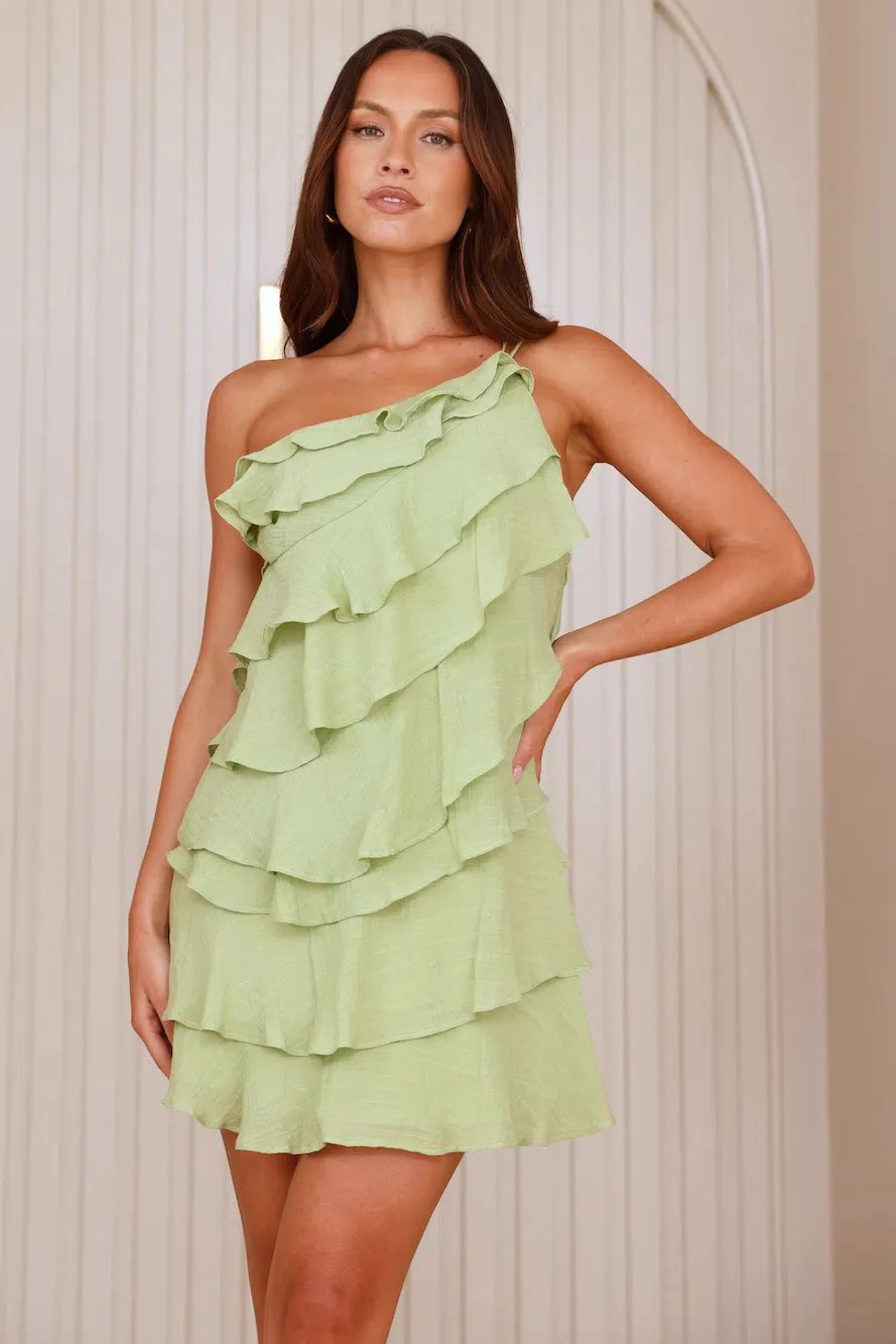 Want To Party Mini Dress Green - luluinthesky