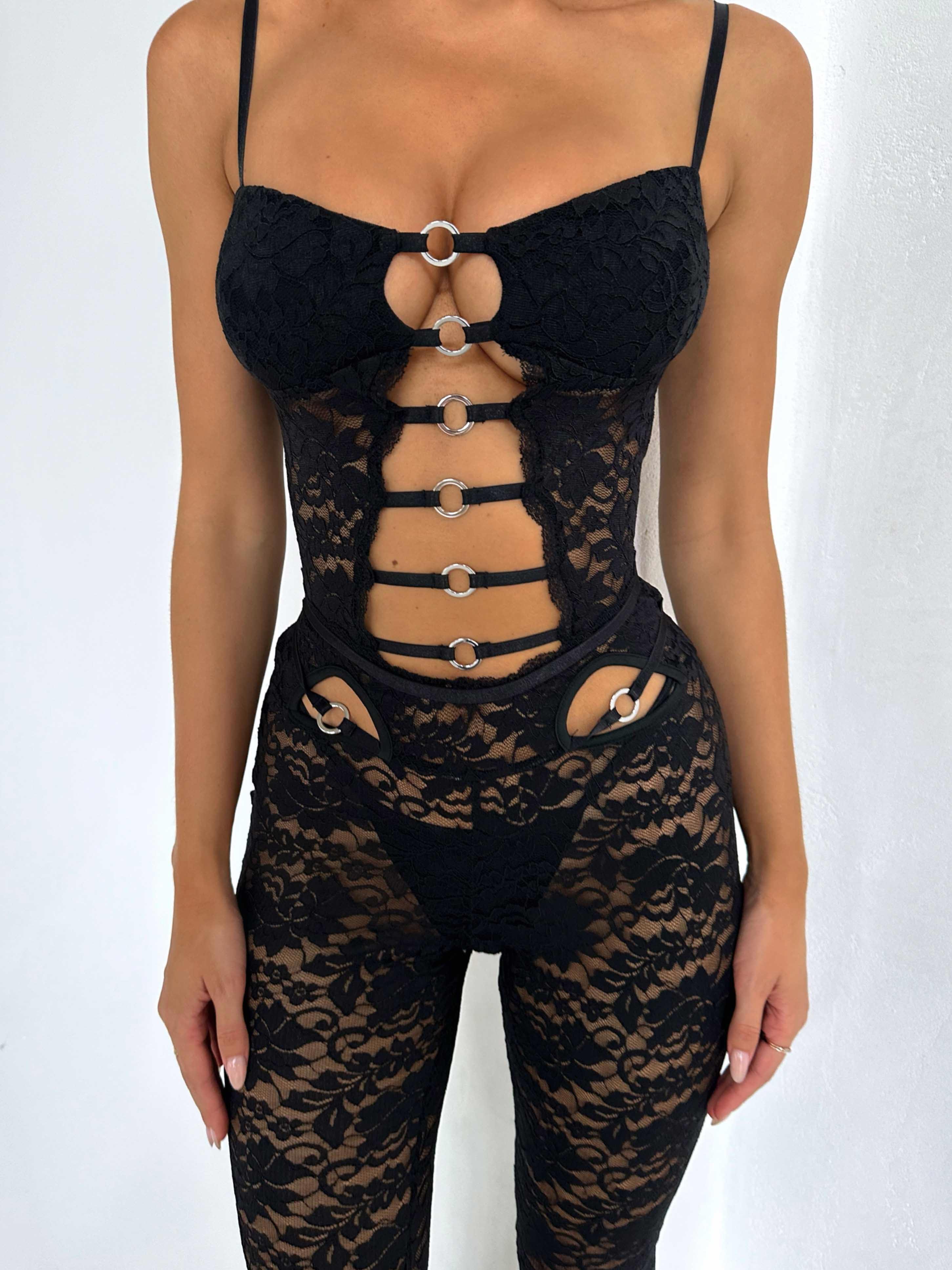 MOONRISE JUMPSUIT BLACK - luluinthesky