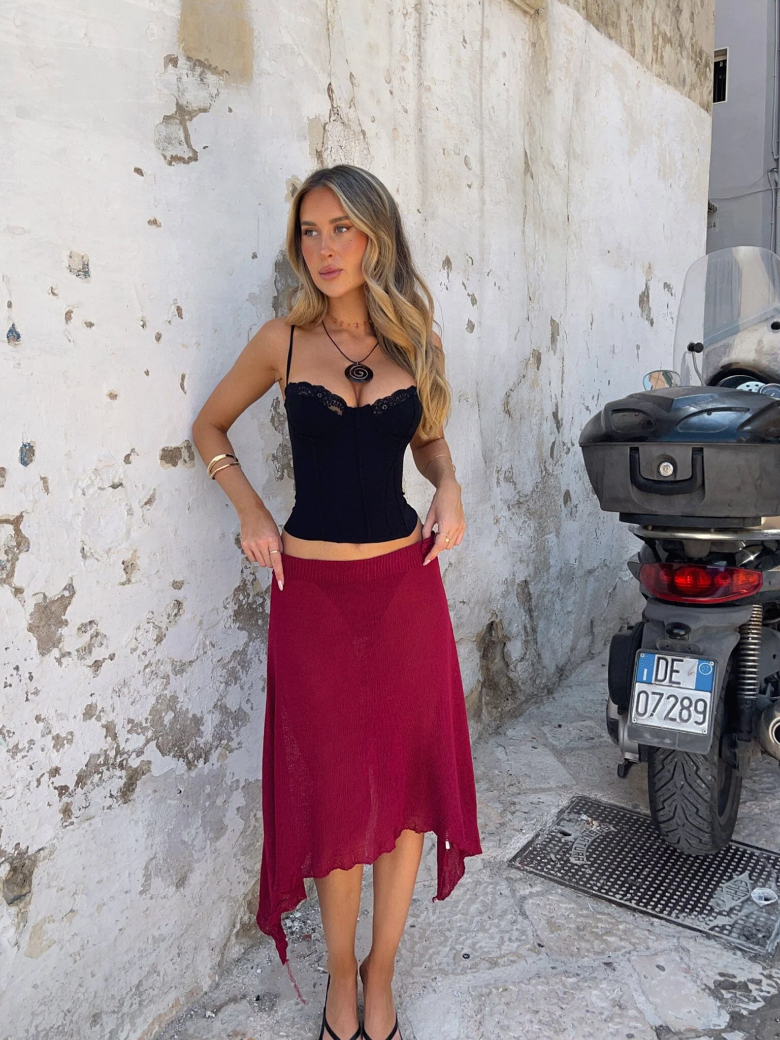 SOLEIL CORSET TOP BLACK - luluinthesky