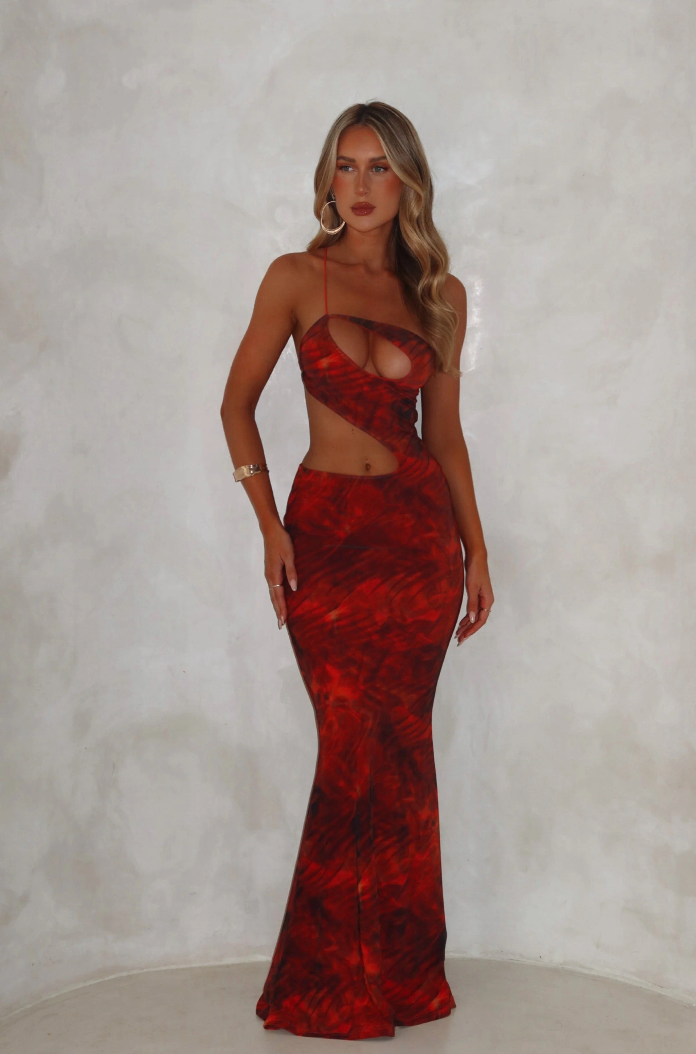 FERN MAXI DRESS ORANGE - luluinthesky