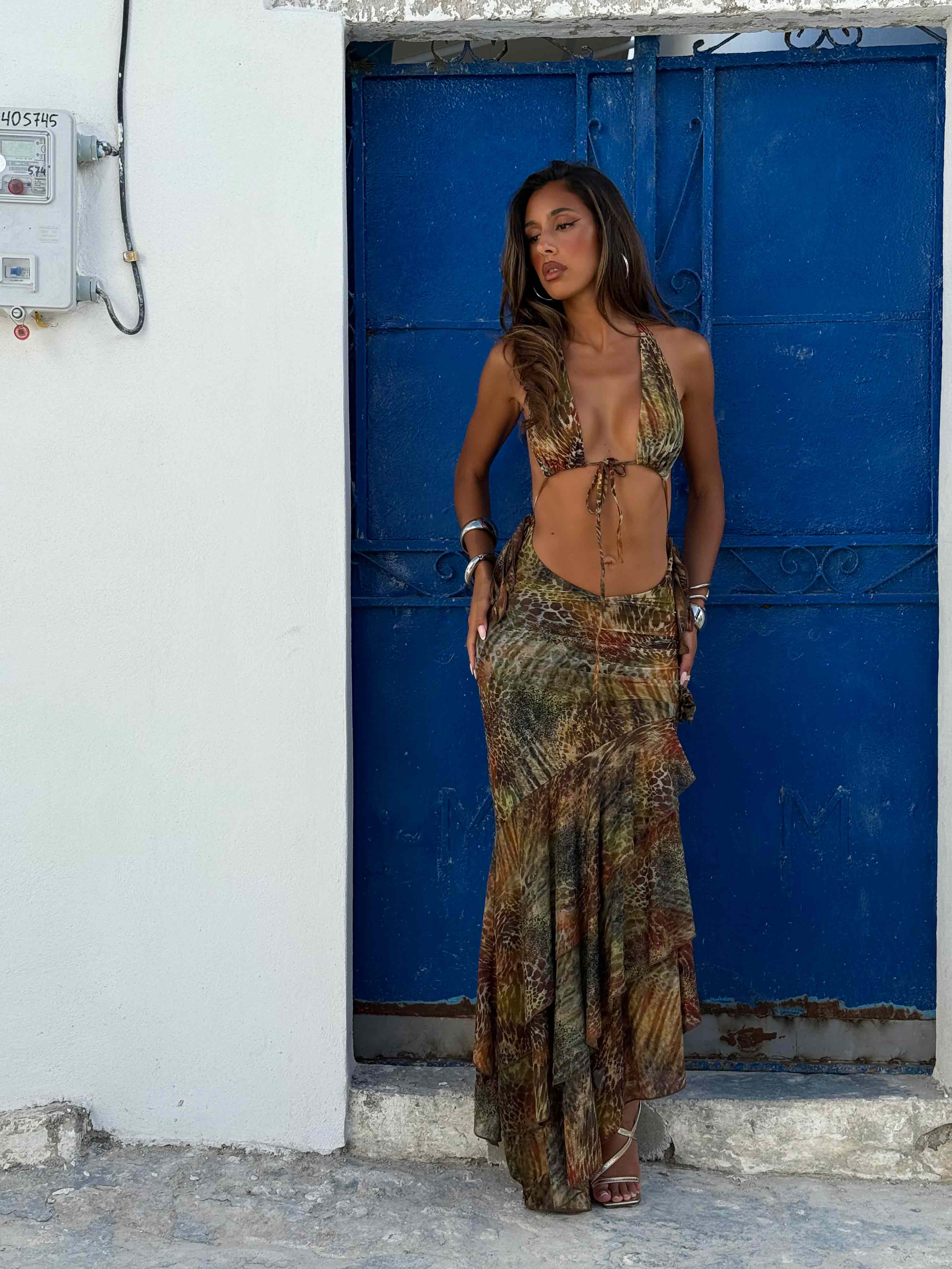 CASI MAXI DRESS SAFARIA - luluinthesky