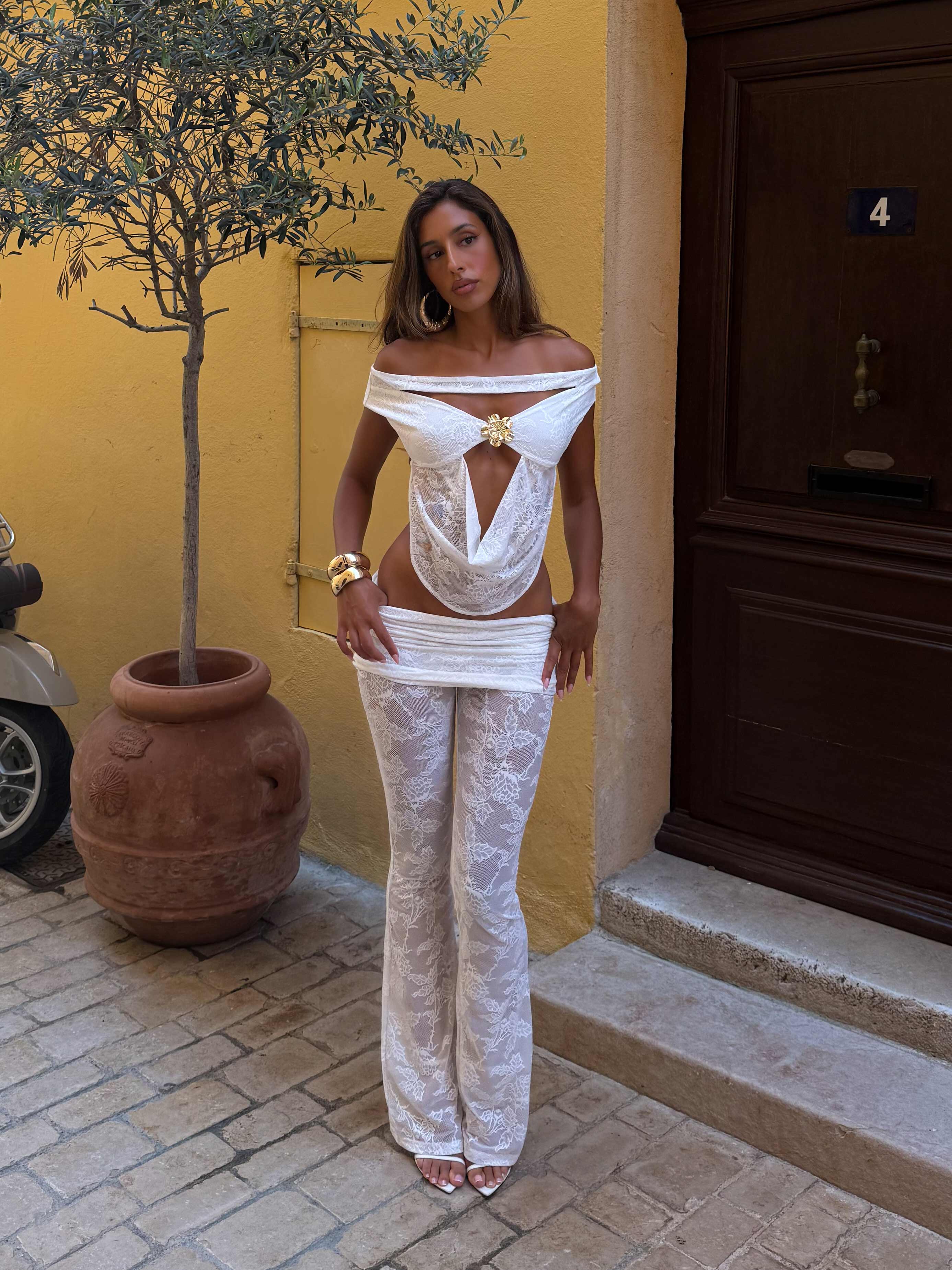 ADELYN TOP WHITE - luluinthesky