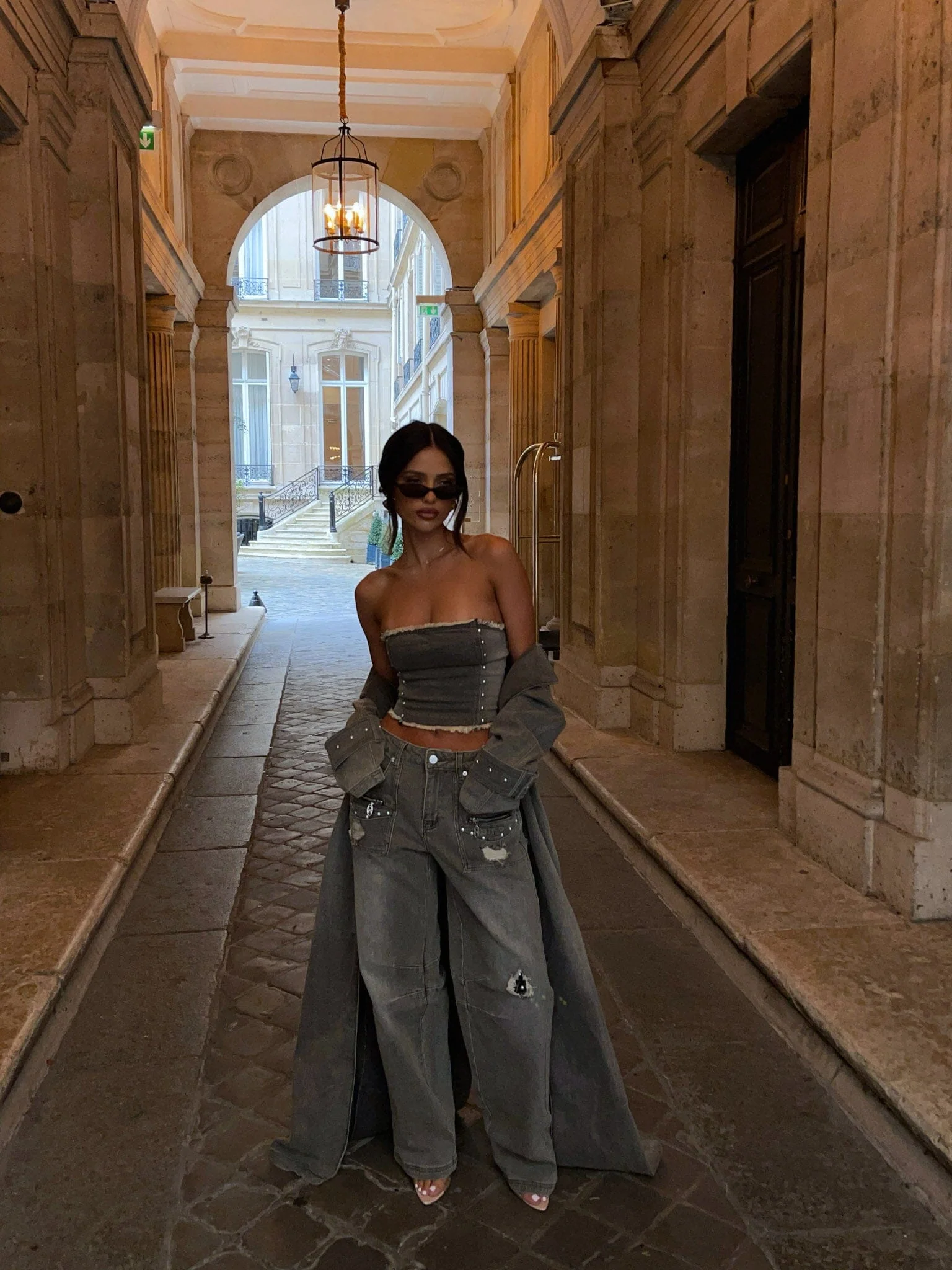 HENDRA TOP DENIM - luluinthesky