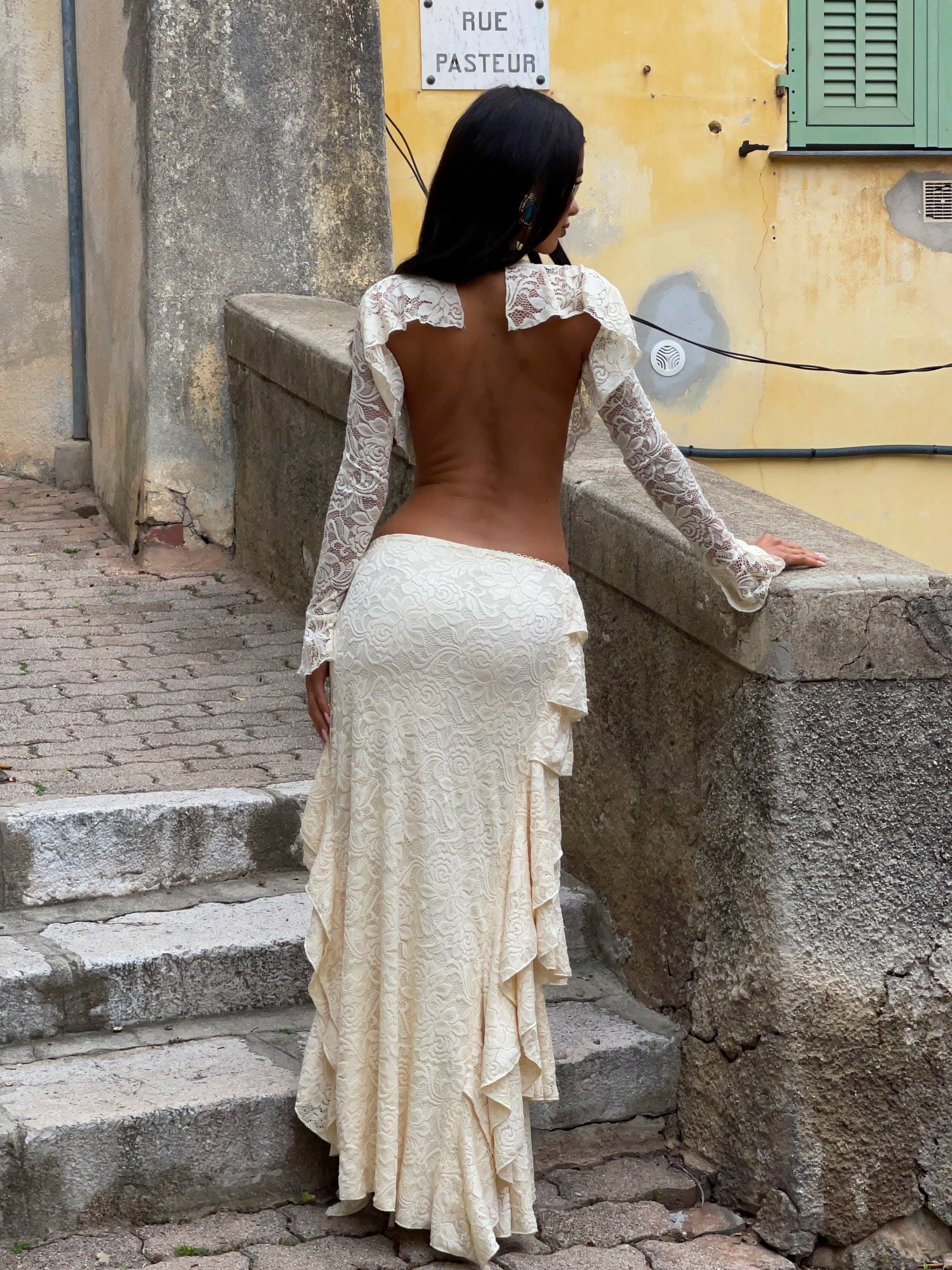 PIETTE MAXI SKIRT CREAM - luluinthesky