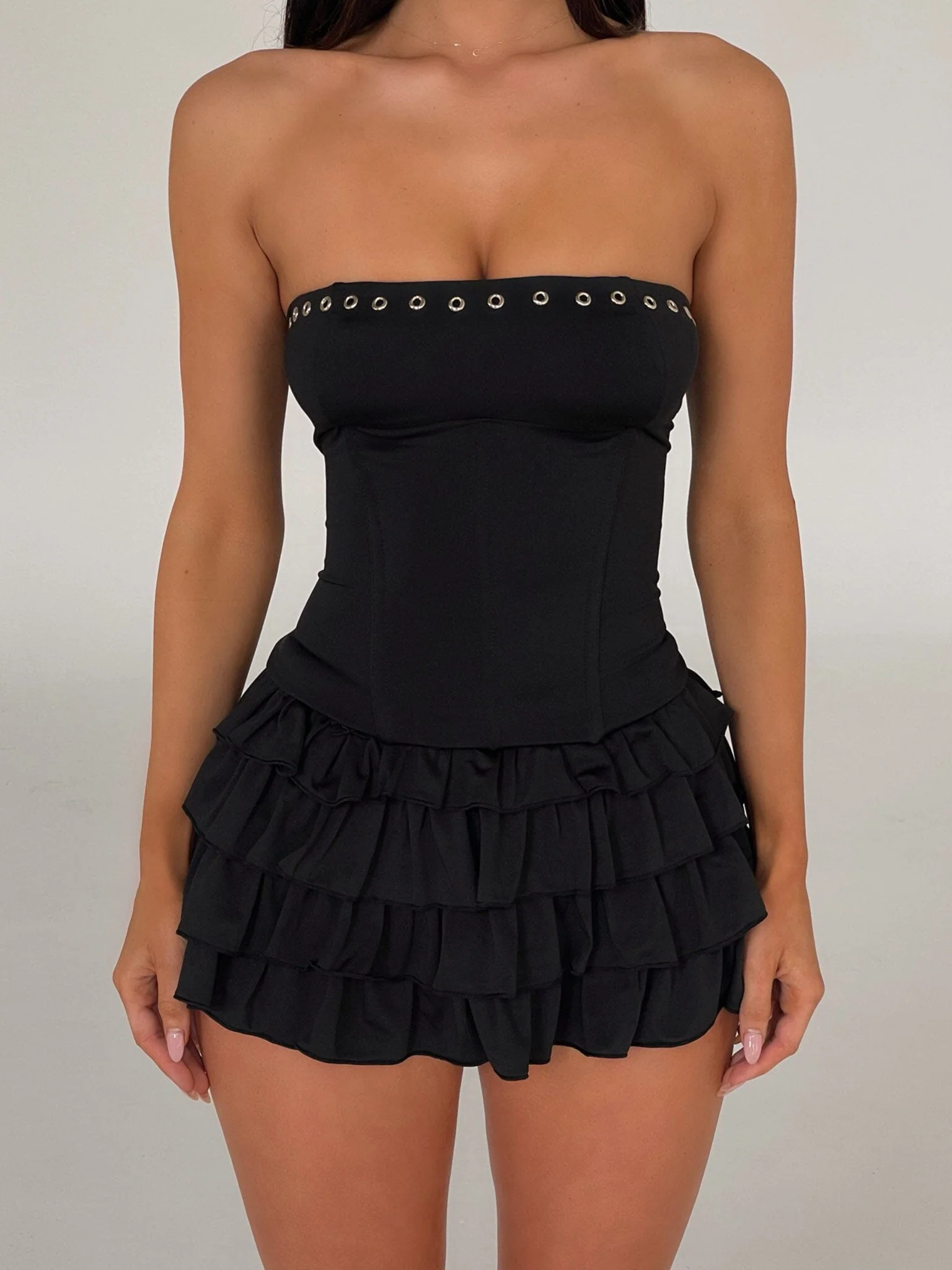 PIPPA MINI DRESS BLACK - luluinthesky