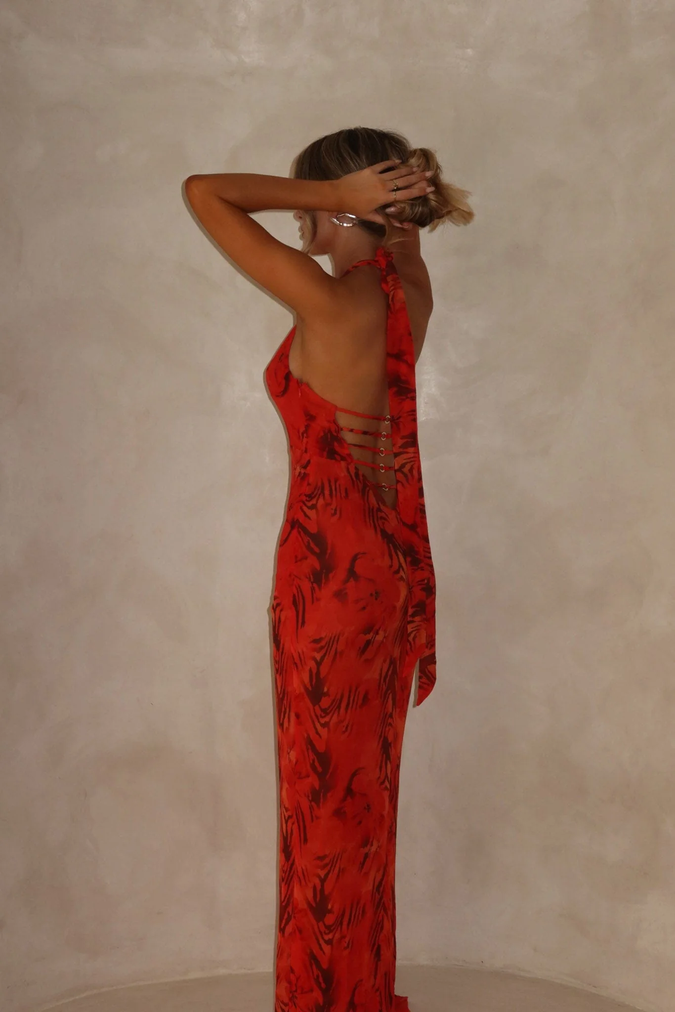 AZORES MAXI DRESS SCARLET MIRAGE - luluinthesky