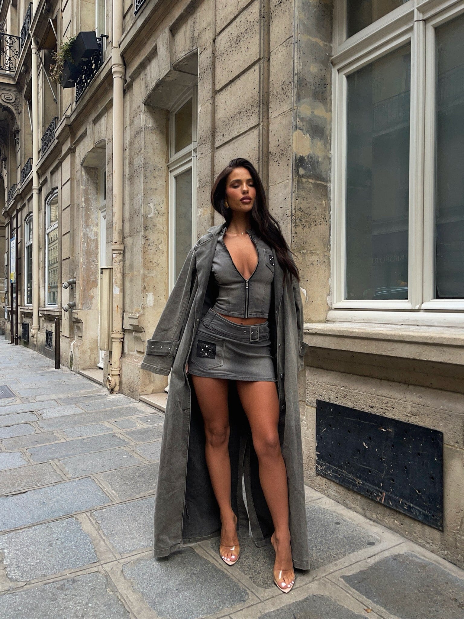 ELIAS JACKET BLACK DENIM - luluinthesky