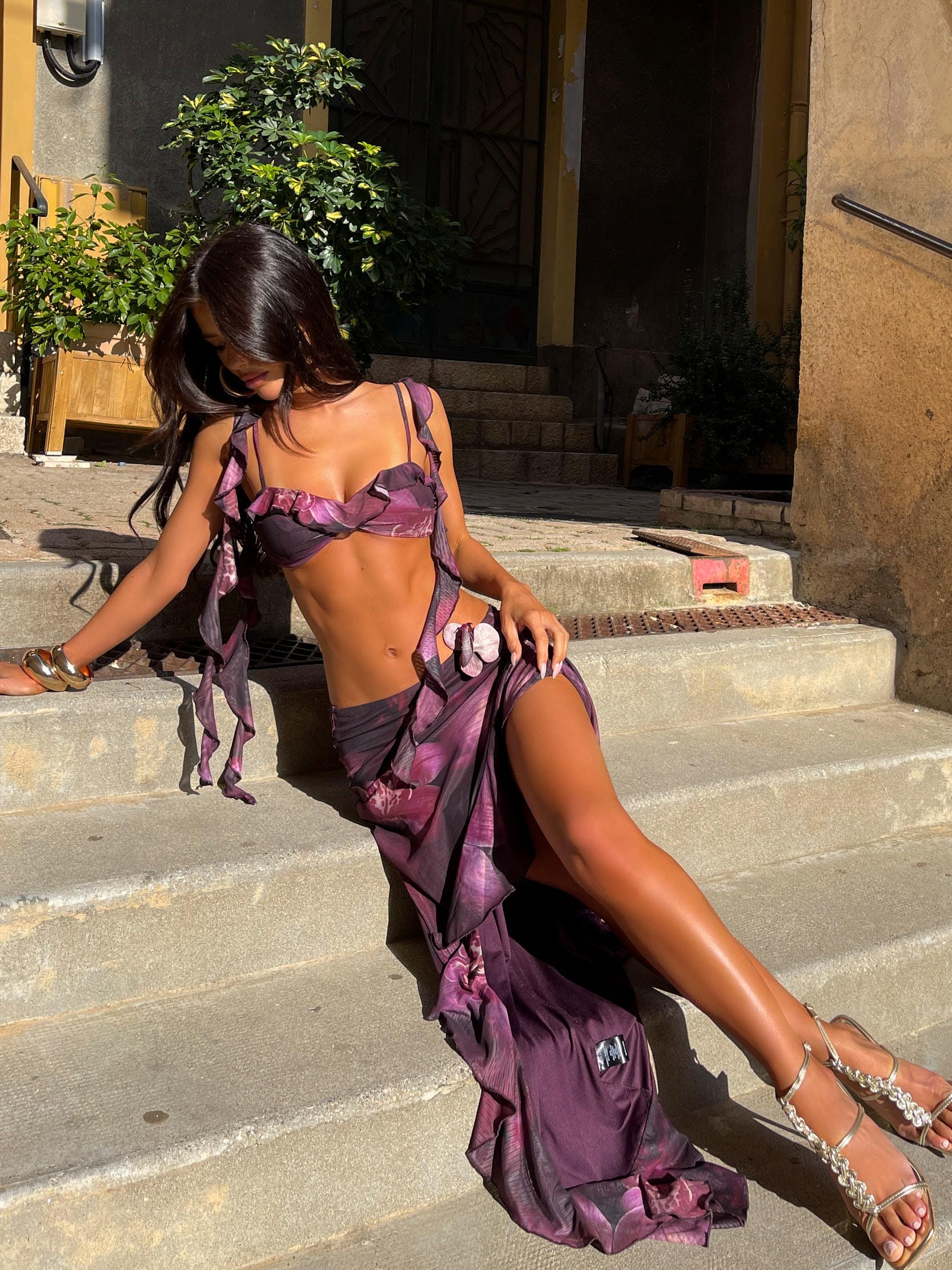 MILLEA TOP ROYAL ORCHID - luluinthesky