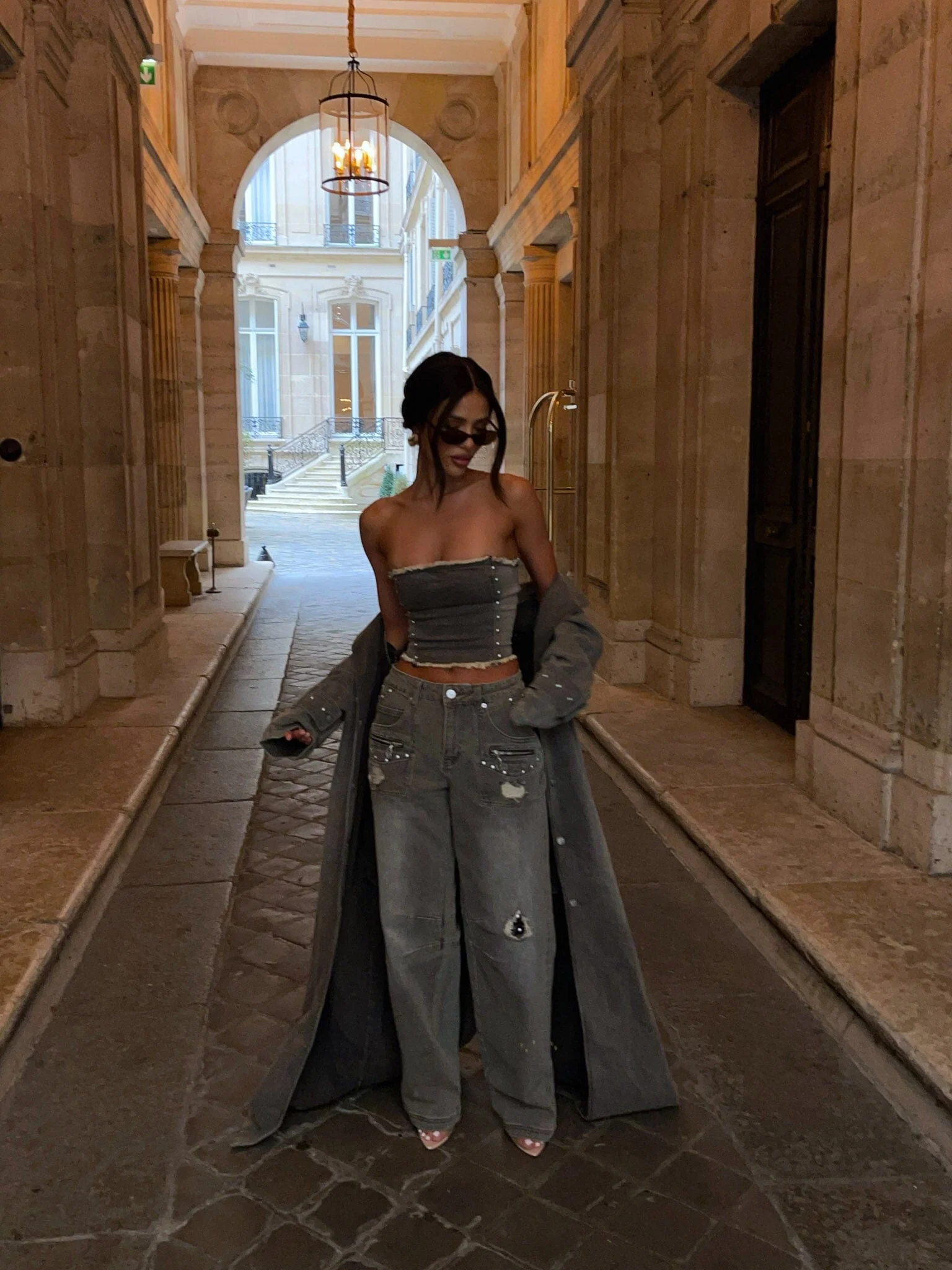 HENDRA JACKET DENIM - luluinthesky