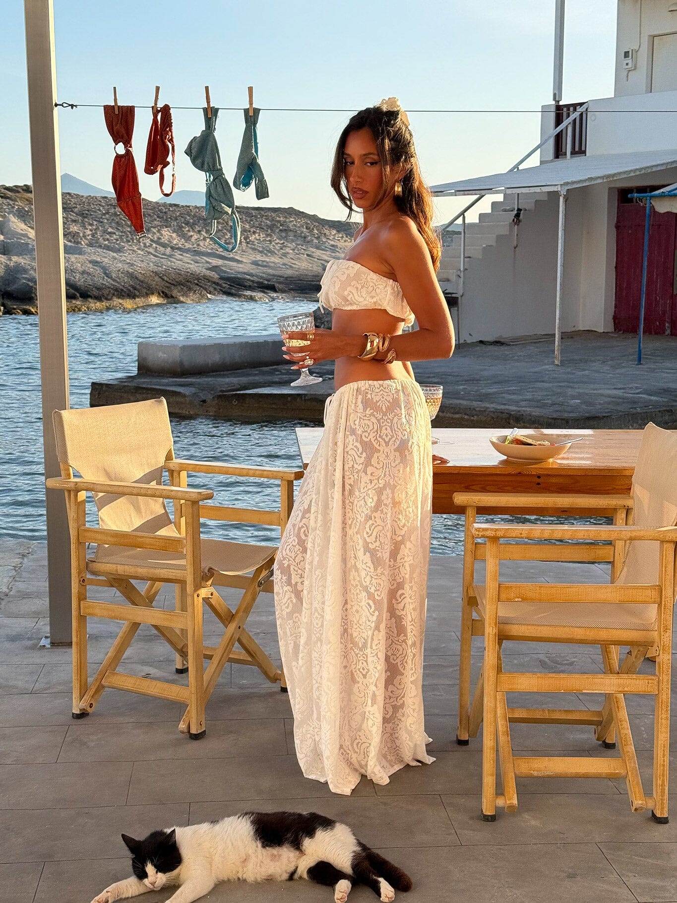 SOREN MAXI SKIRT WHITE - luluinthesky