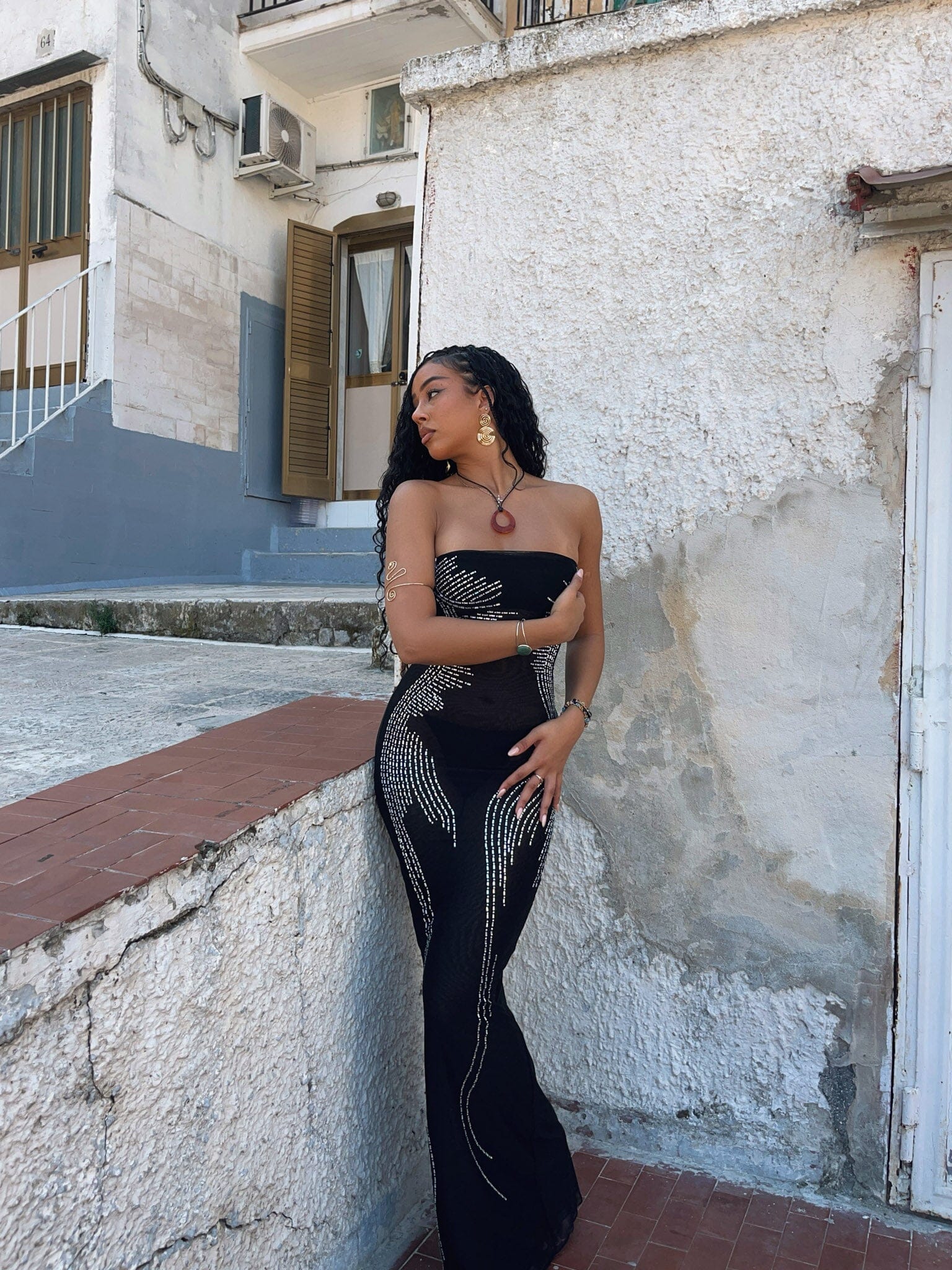 KATHIE MAXI DRESS BLACK - luluinthesky