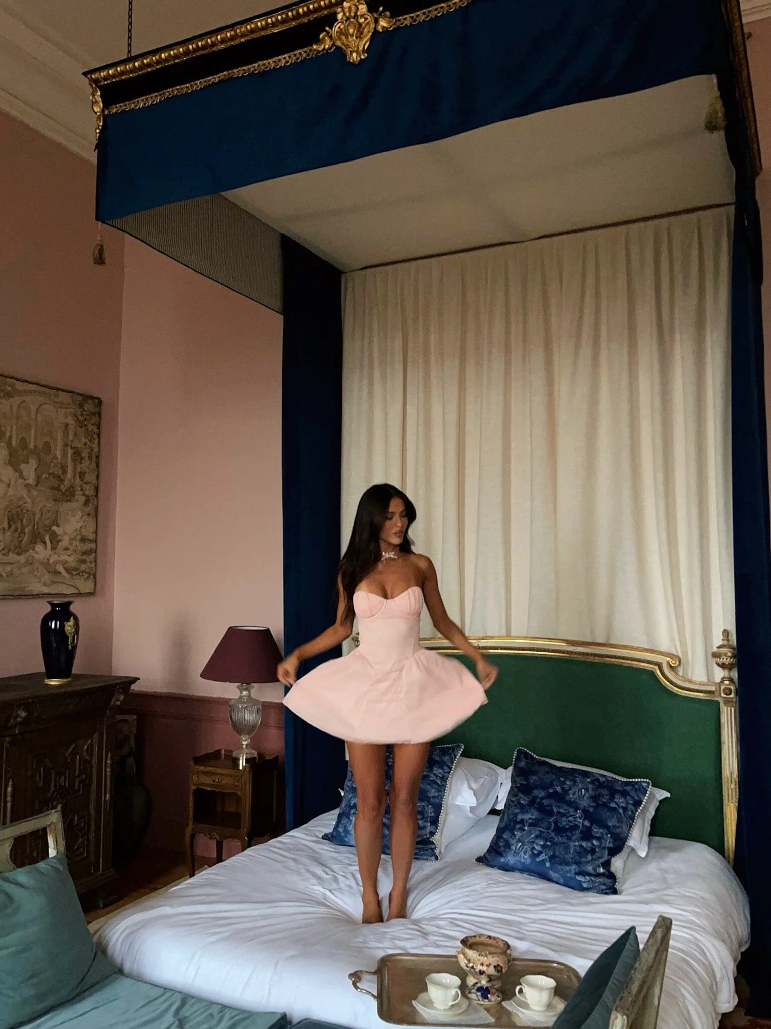 JAID MINI DRESS BABY PINK - luluinthesky