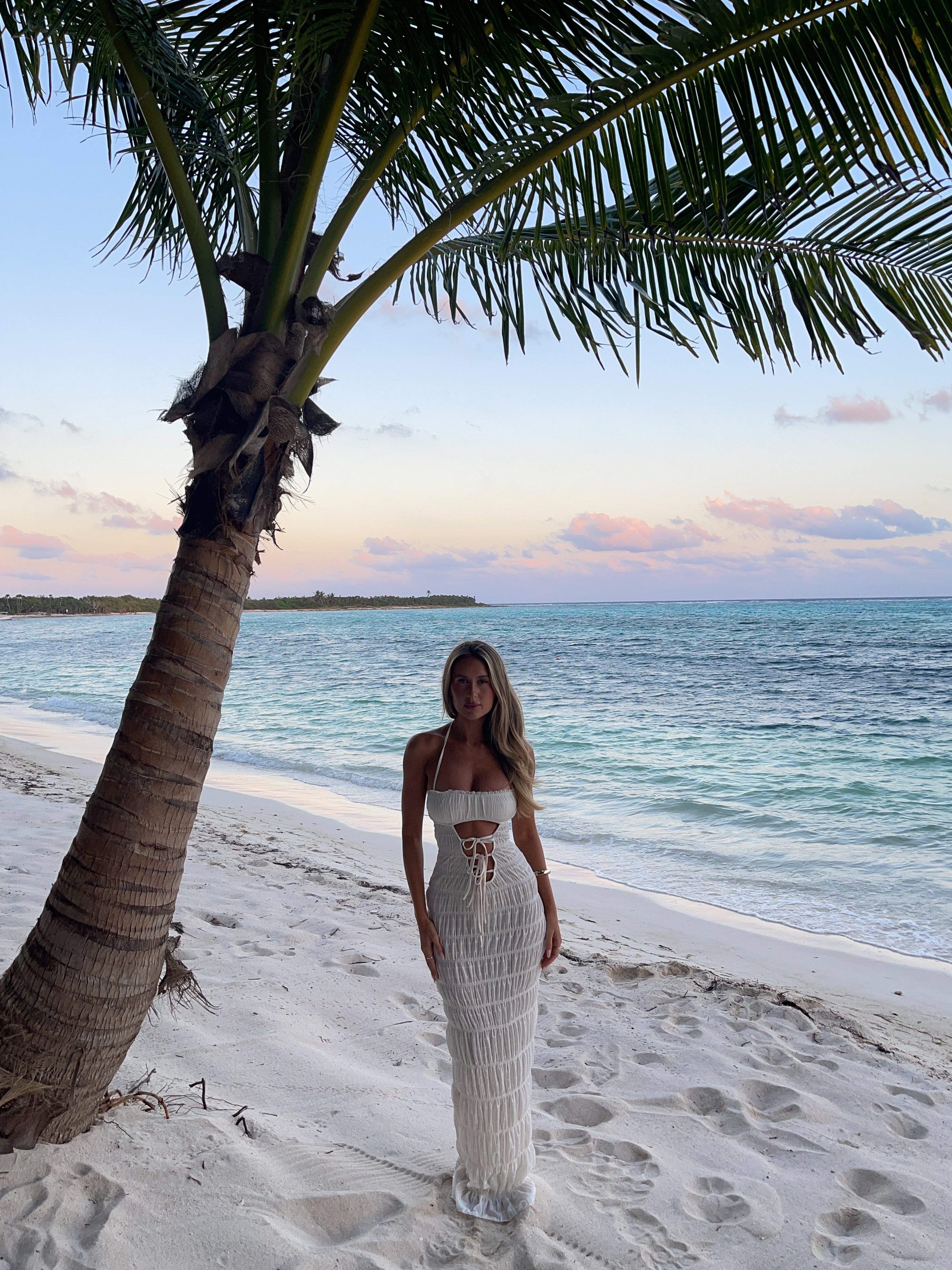 PRIANE MAXI DRESS WHITE - luluinthesky