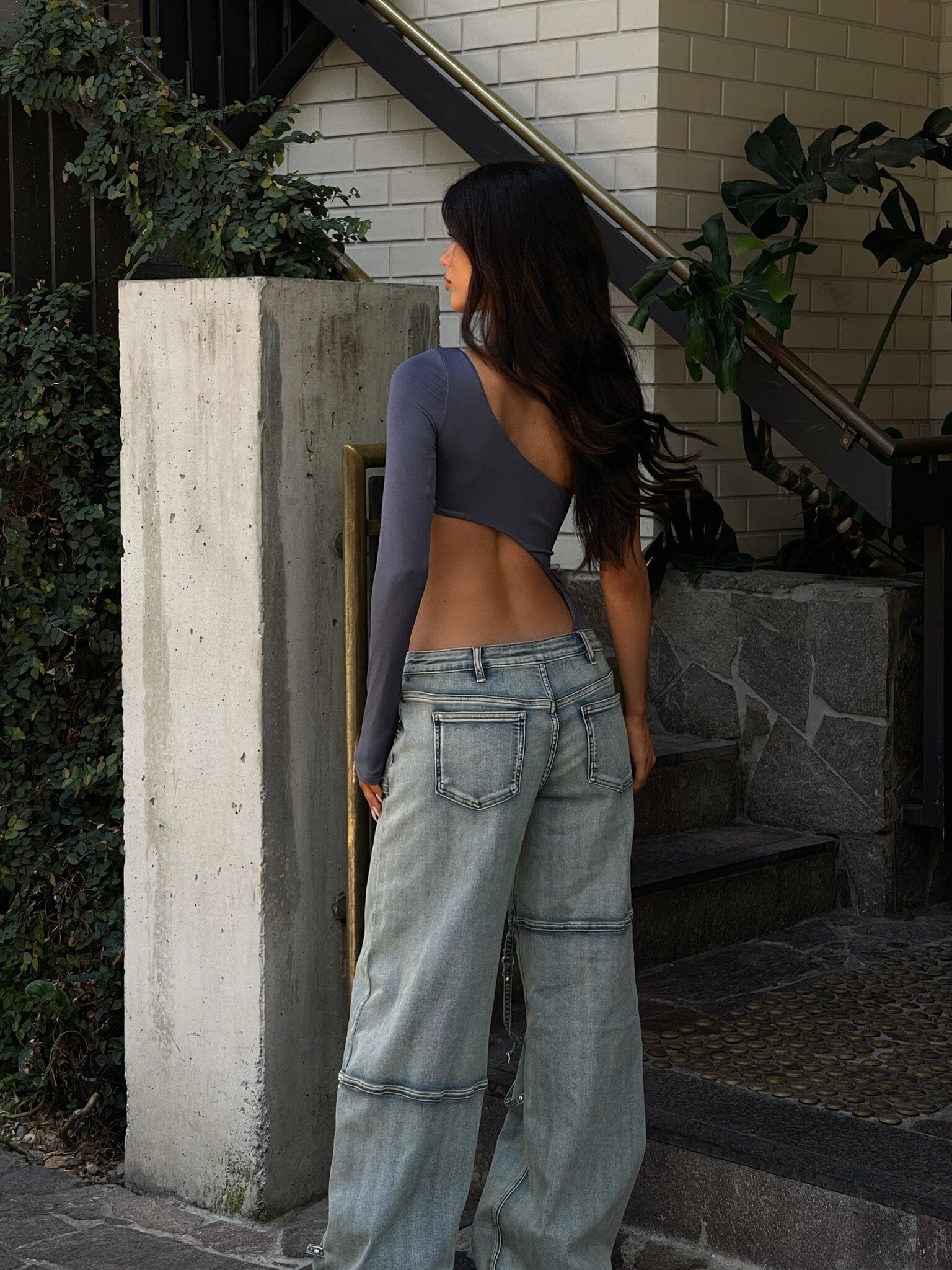 JEANETTE BODYSUIT STEEL GREY - luluinthesky