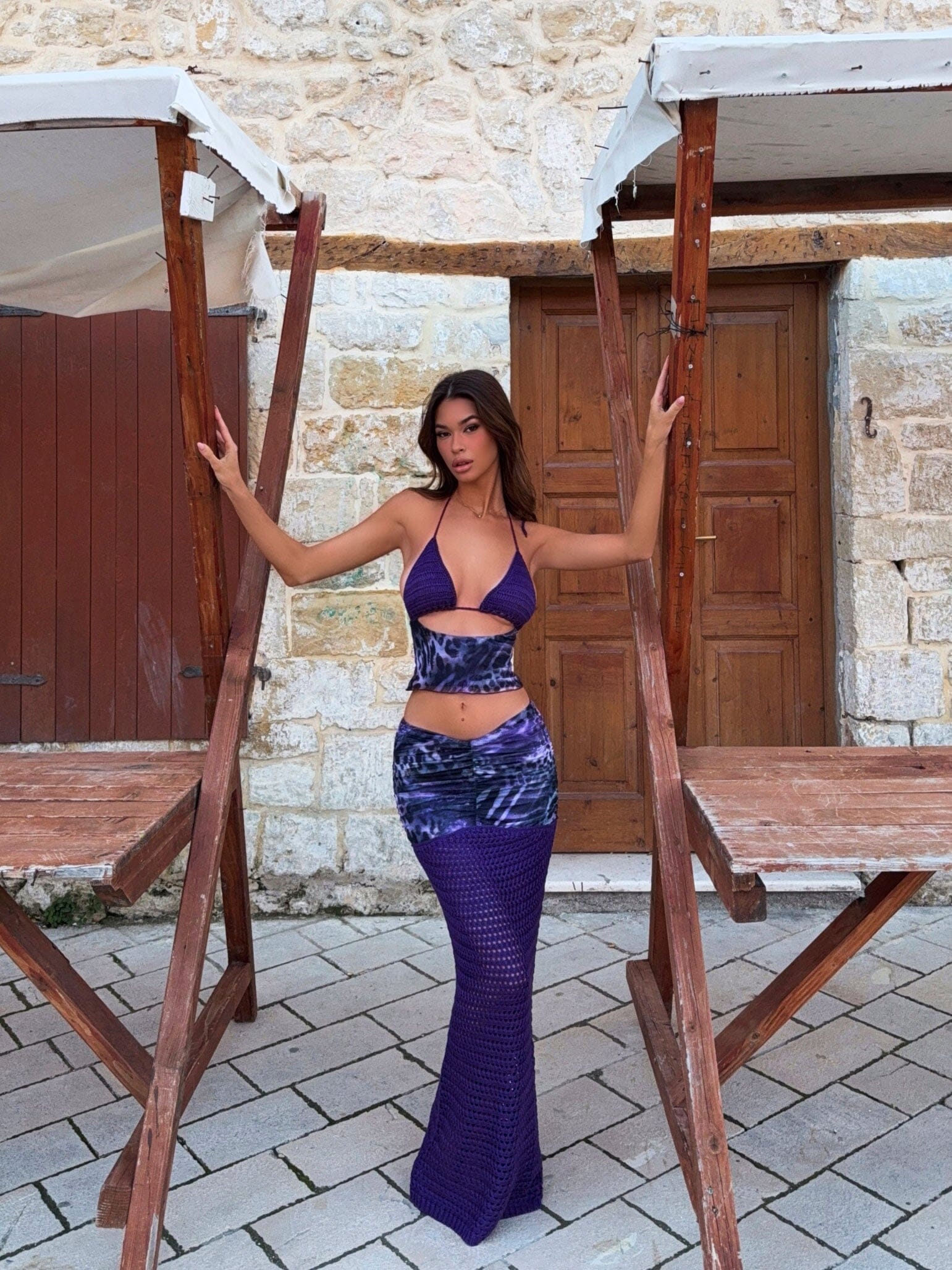 ESMEE MAXI SKIRT VIOLETTE - luluinthesky