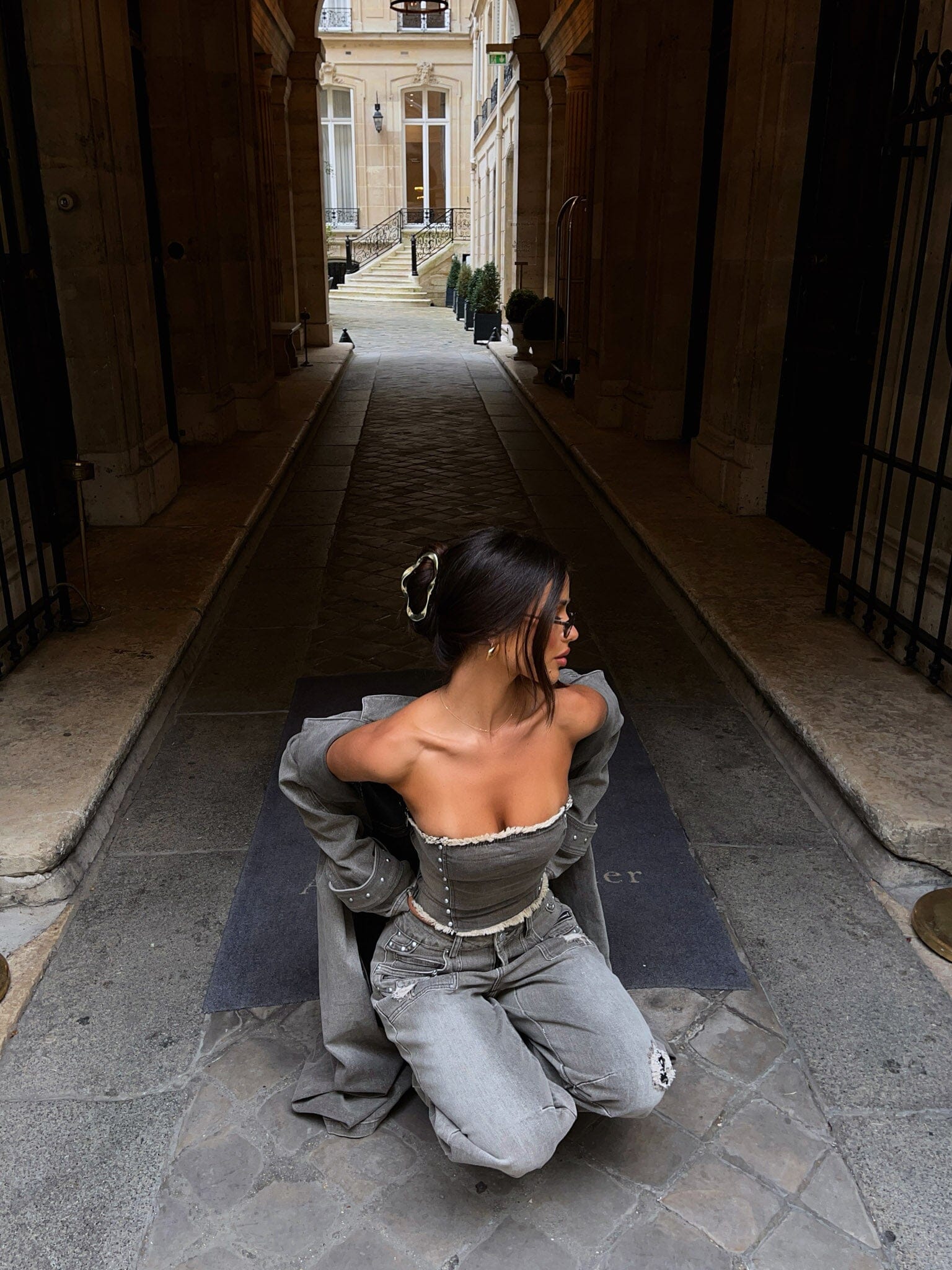 HENDRA TOP DENIM - luluinthesky