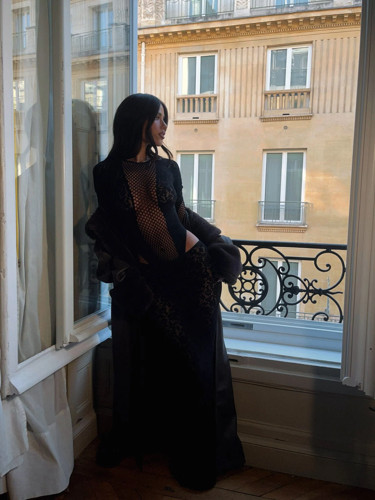 KERENSA MAXI SKIRT BLACK - luluinthesky