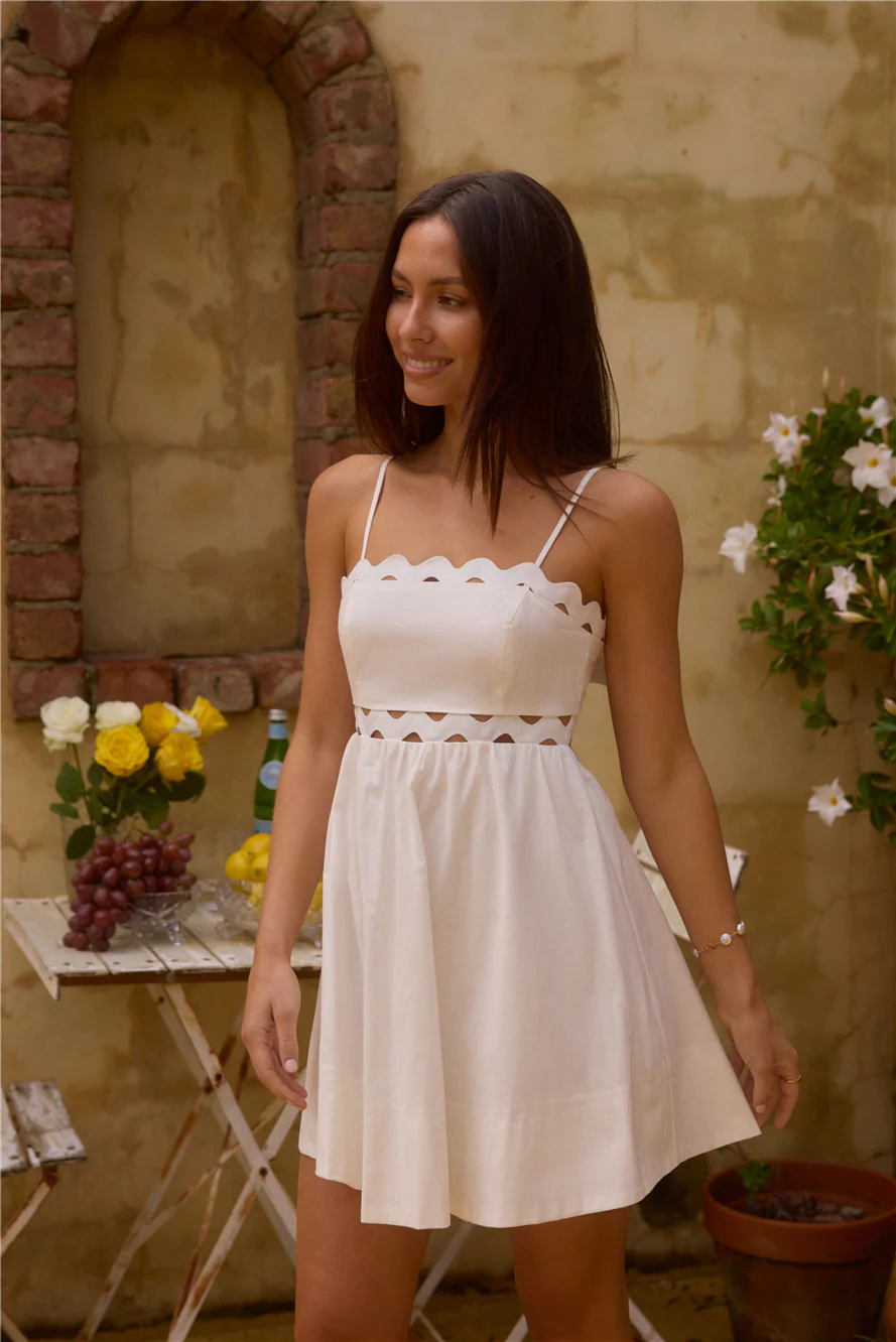 Dearest Friend Mini Dress White - luluinthesky