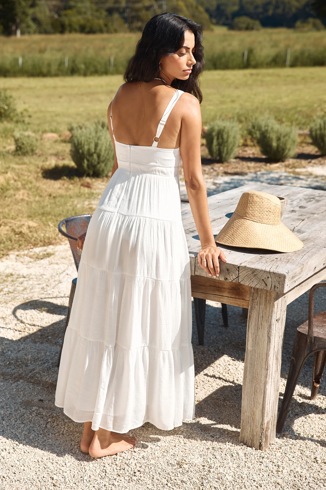 Shooting Stars Maxi Dress White - luluinthesky