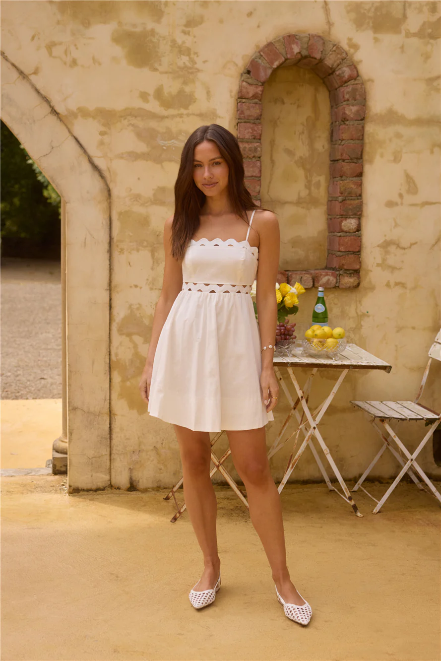 Dearest Friend Mini Dress White - luluinthesky