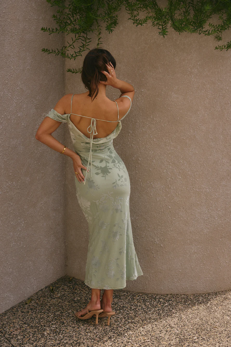 Tropical Tide Maxi Dress Green - luluinthesky
