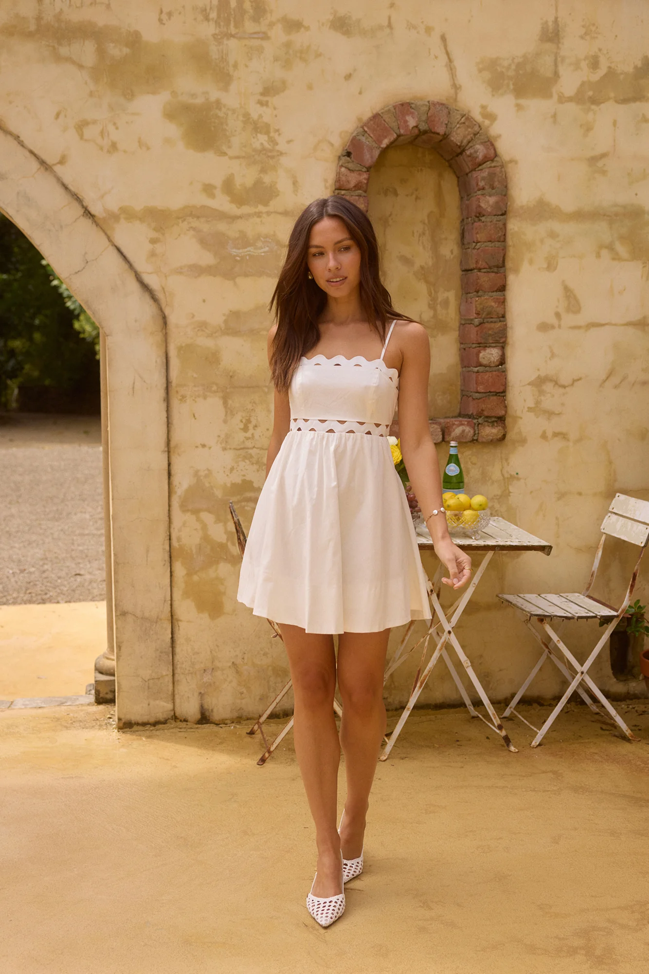 Dearest Friend Mini Dress White - luluinthesky