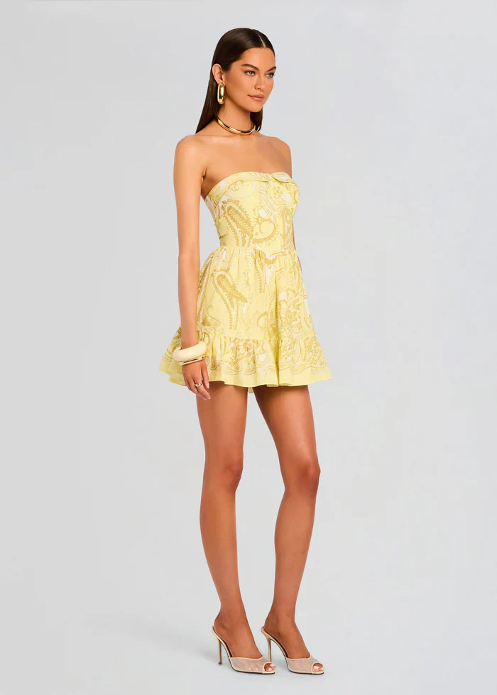 Fiza Strapless Short Dress - luluinthesky