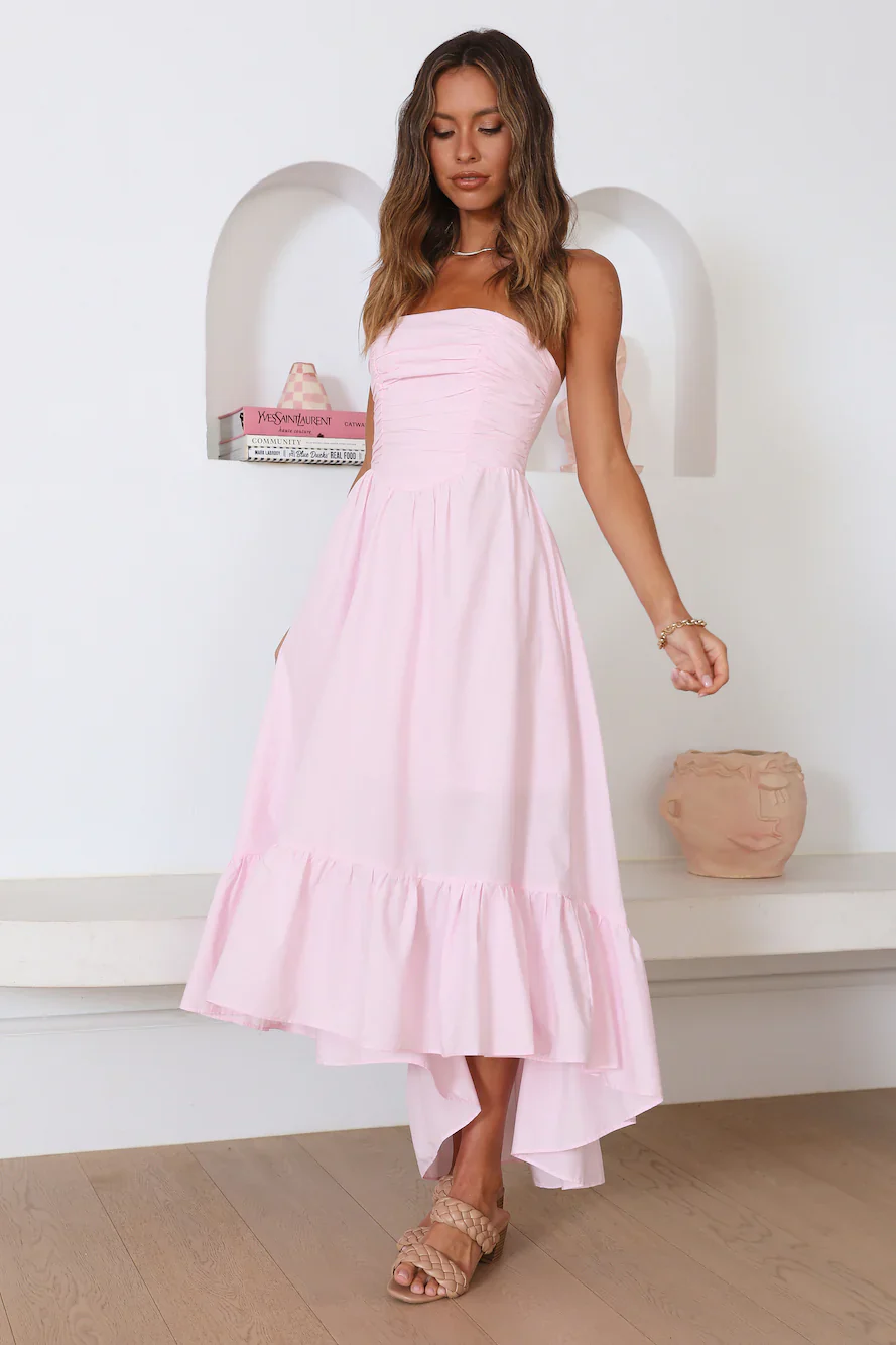 Love In The Summer Maxi Dress Pink - luluinthesky