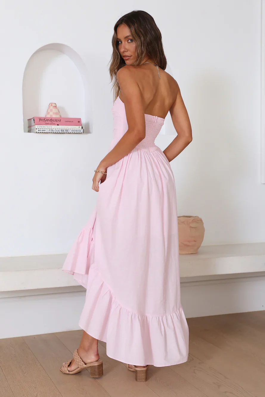 Love In The Summer Maxi Dress Pink - luluinthesky