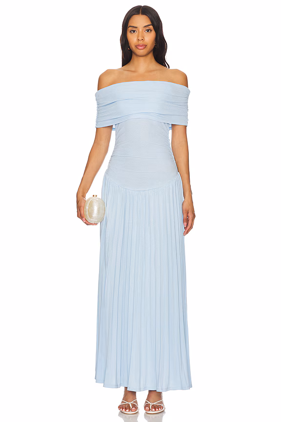 FIELD OF DREAMS MAXI SOFT BLUE - luluinthesky
