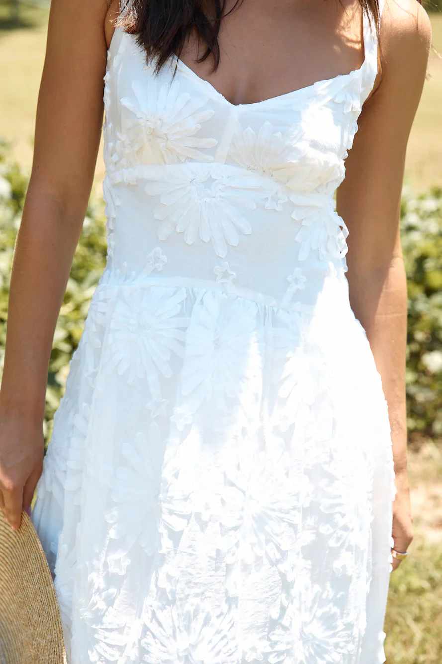 Porcelain Princess Maxi Dress White - luluinthesky