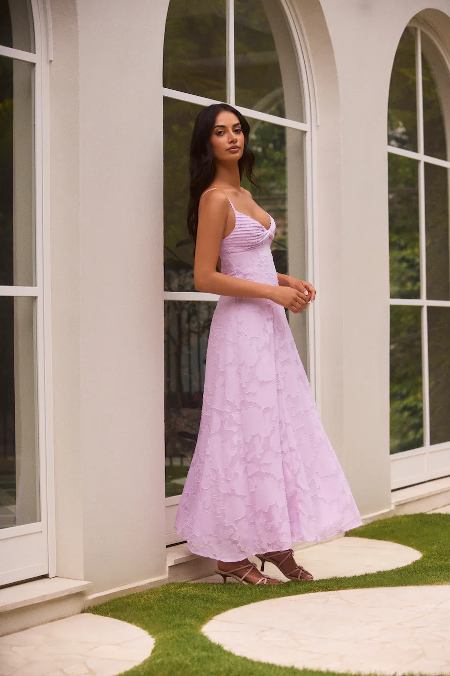 Habita Maxi Dress Lilac - luluinthesky