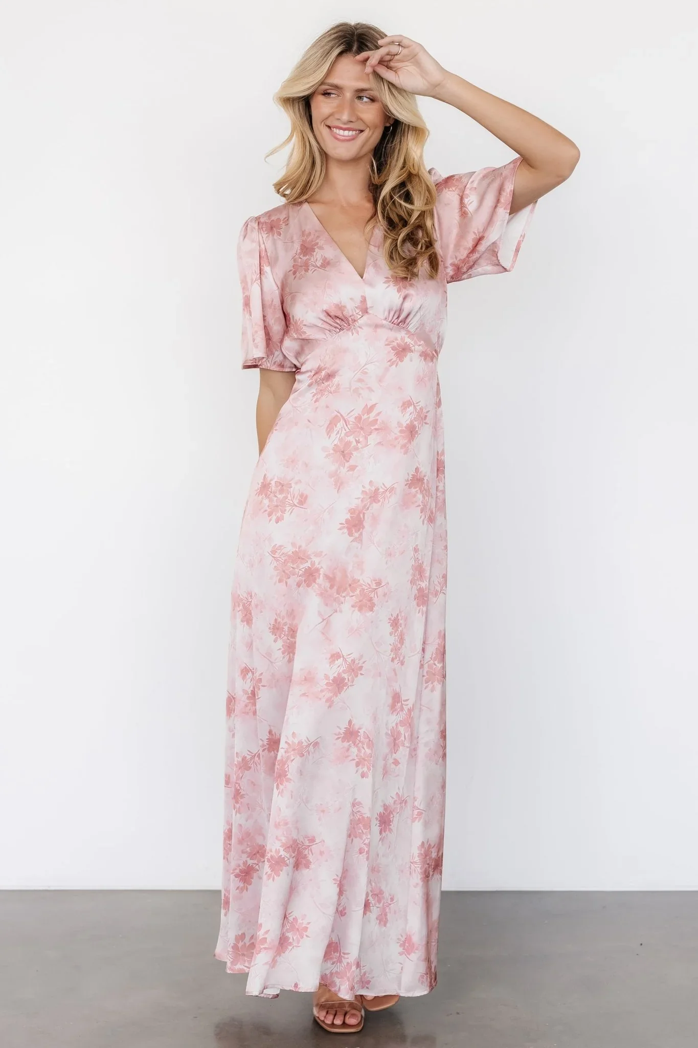 Carmen Maxi Dress | Blush Floral - luluinthesky