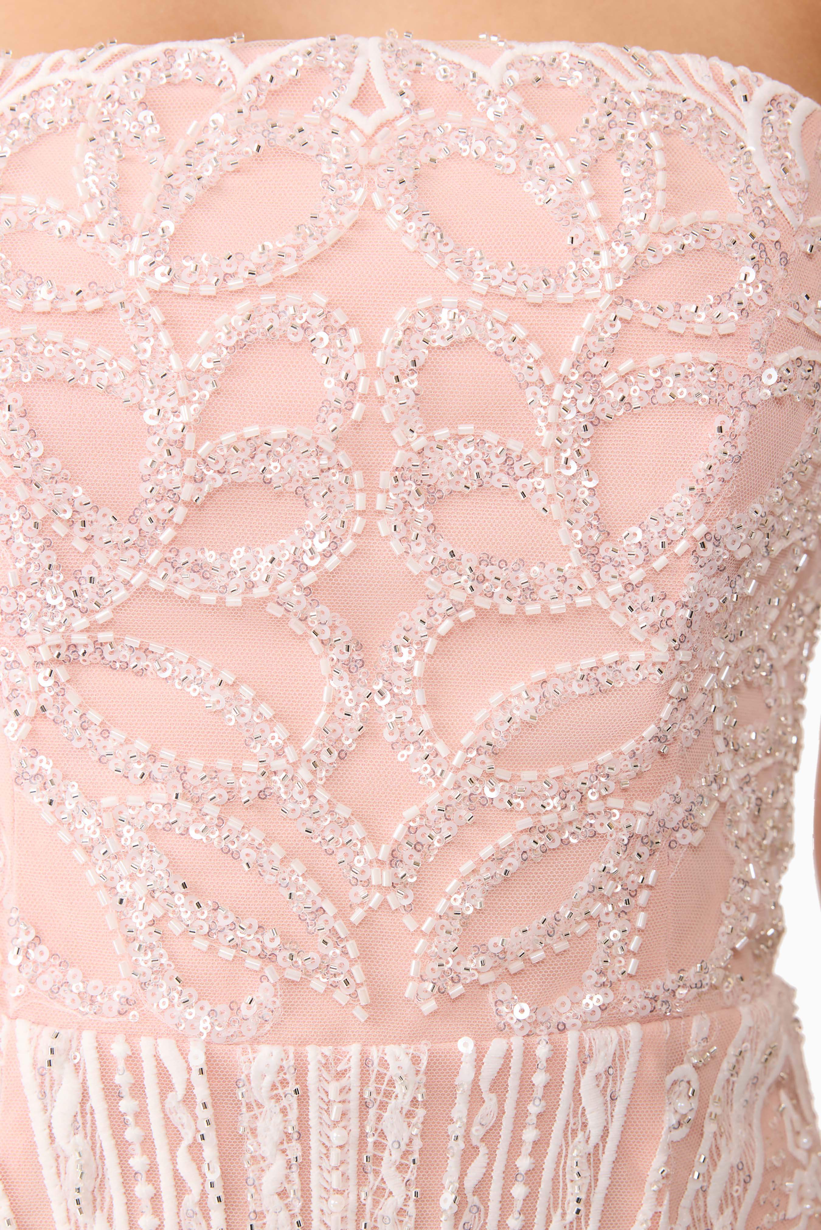 Kiki Strapless Mini Dress in Pink - luluinthesky