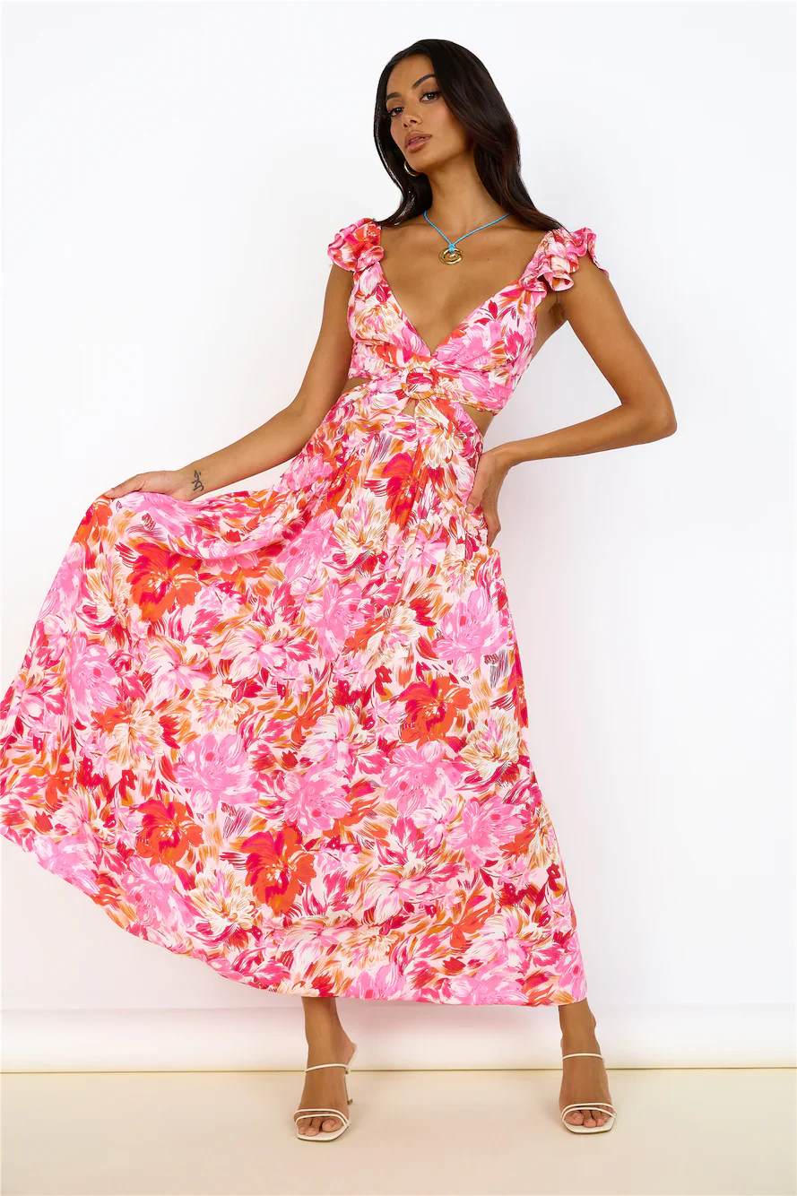 Life Of The Party Maxi Dress Pink - luluinthesky
