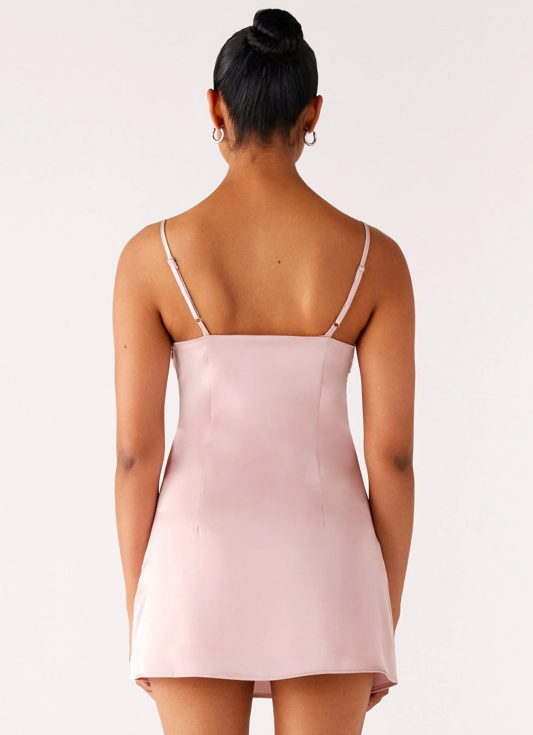 Zion Beaded Mini Dress - Pink - luluinthesky