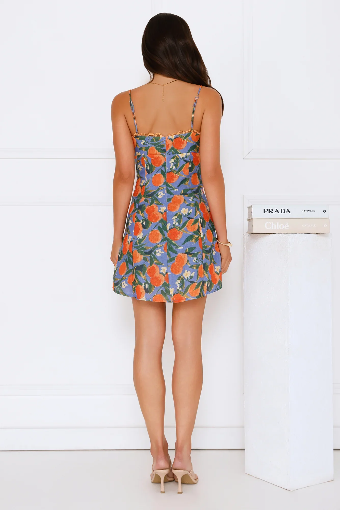 Tangerine Bliss Mini Dress Blue - luluinthesky