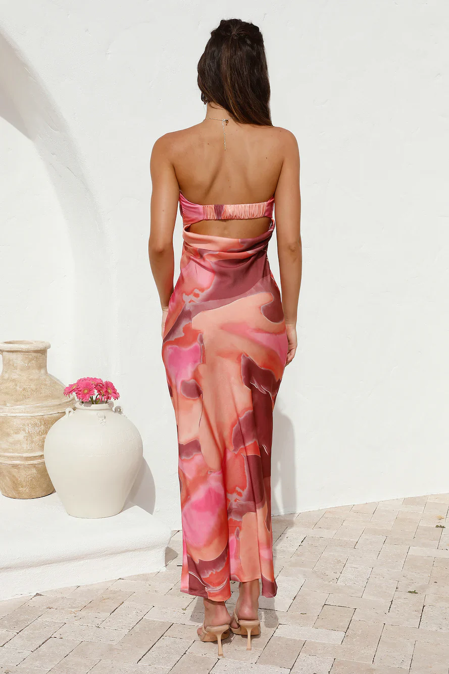 Let Me In Maxi Dress Orange - luluinthesky