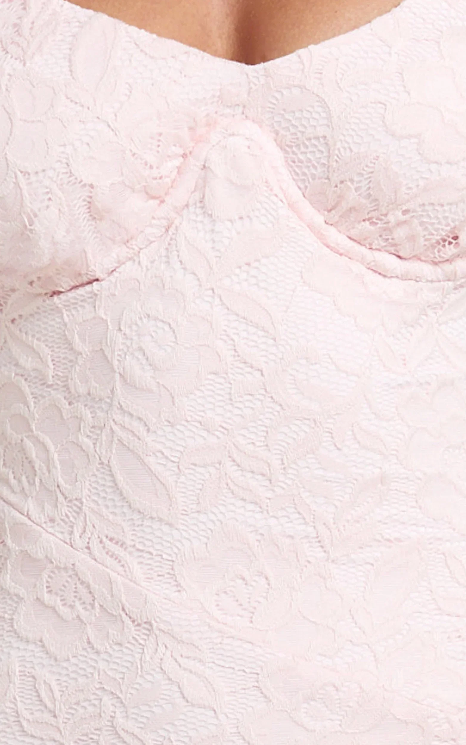 Judai Mini Dress Lace Off Shoulder A Line Dress in Pink - luluinthesky