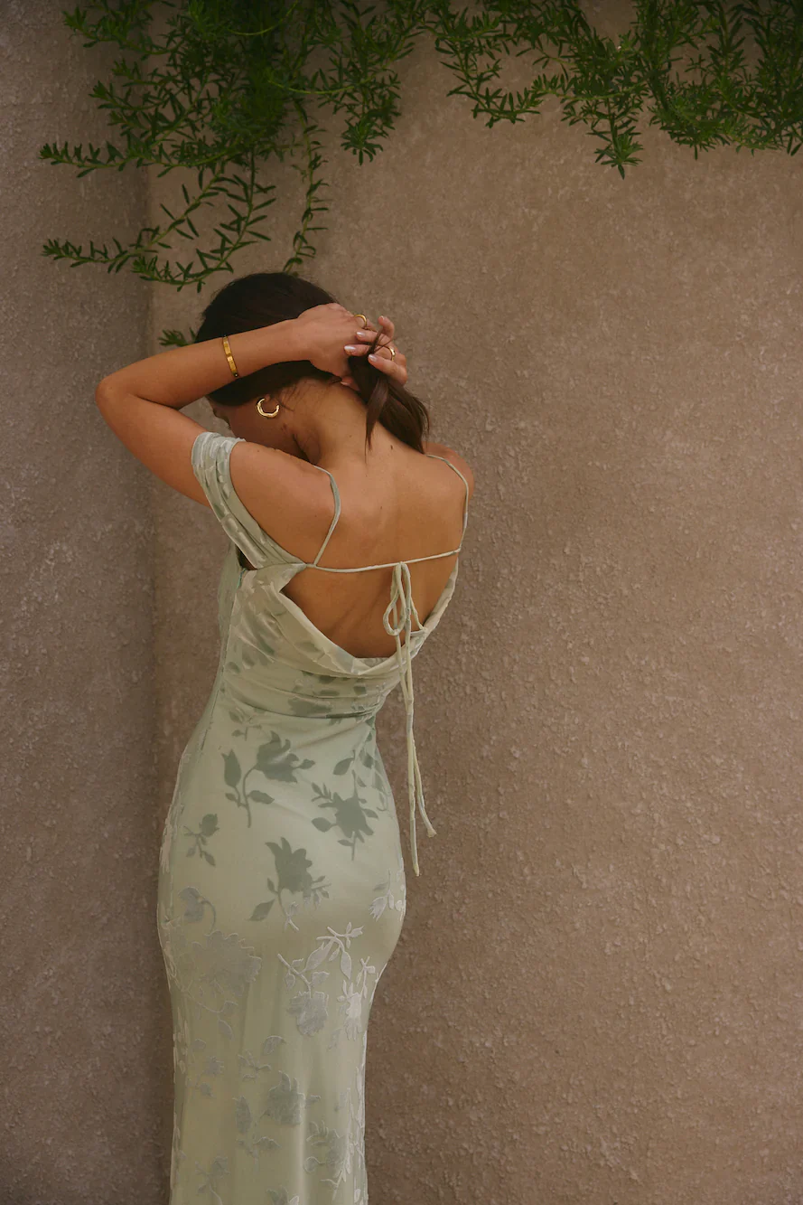 Tropical Tide Maxi Dress Green - luluinthesky